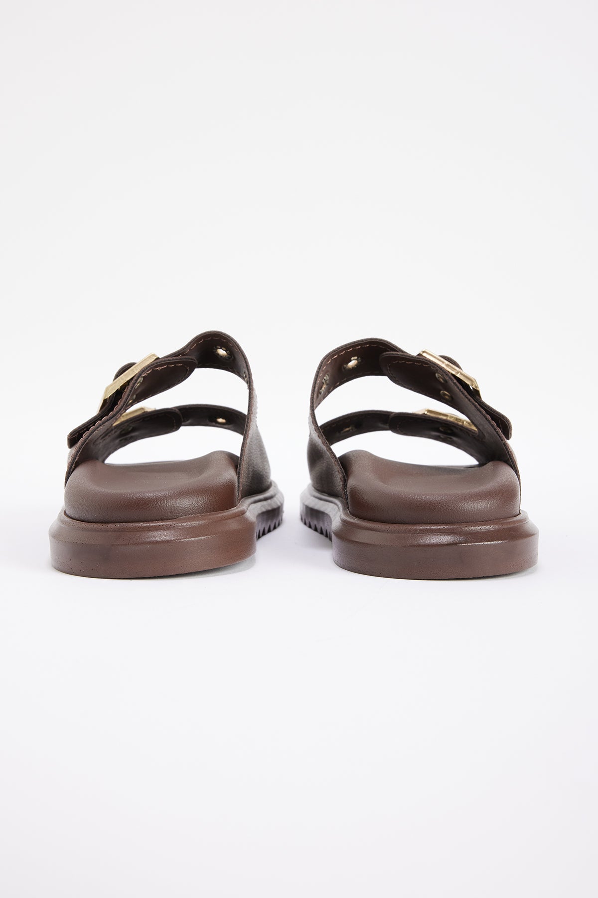 Women's Chunky Sole Double Strap Slippers