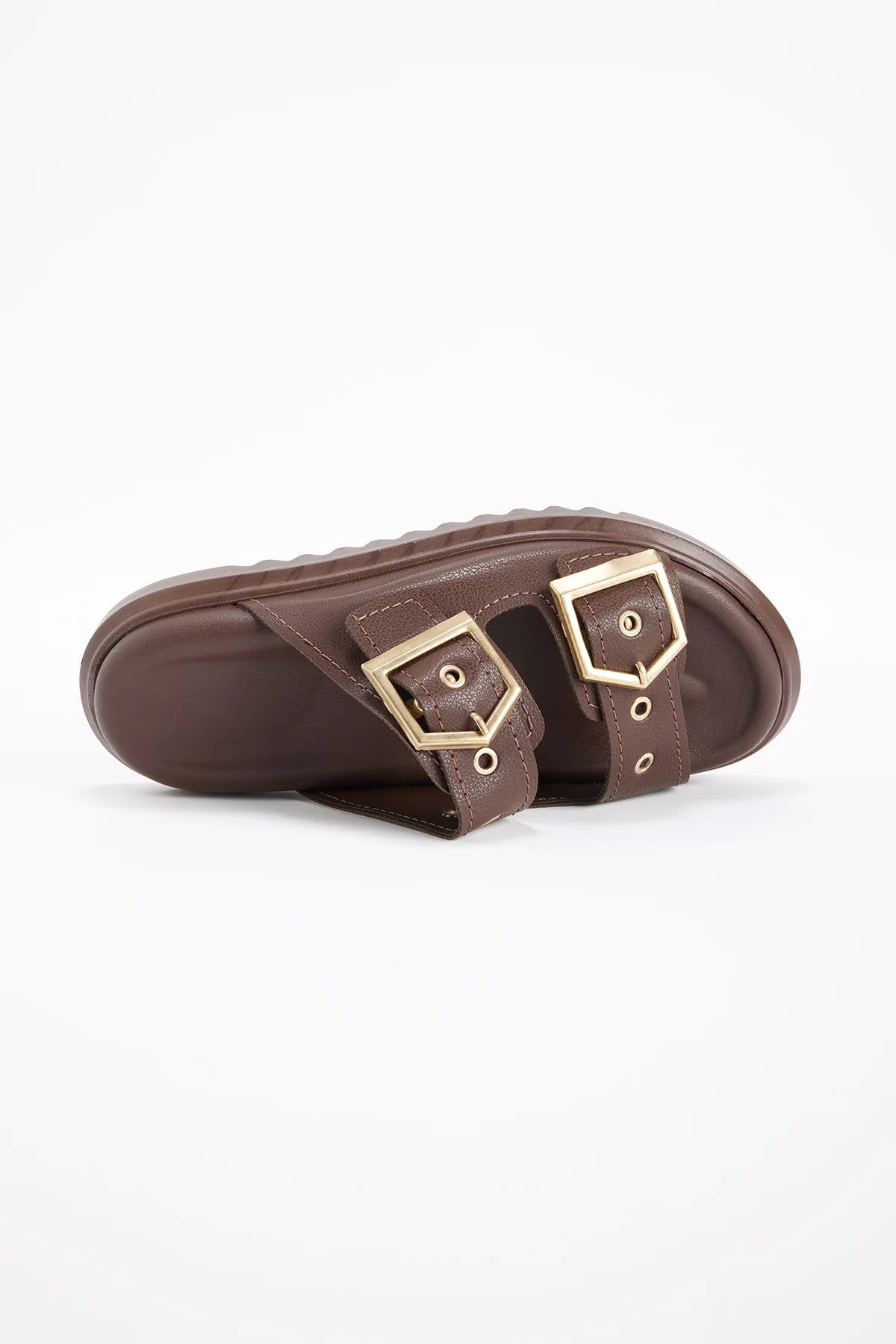 Women's Chunky Sole Double Strap Slippers