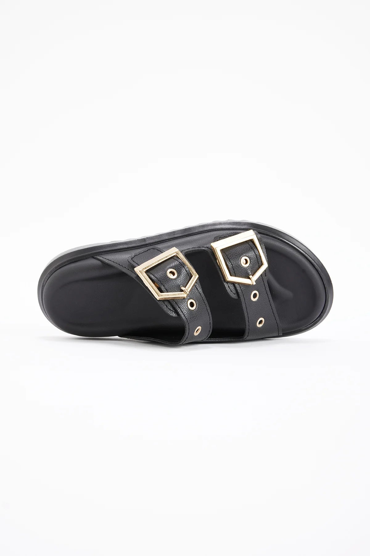 Women's Chunky Sole Double Strap Slippers