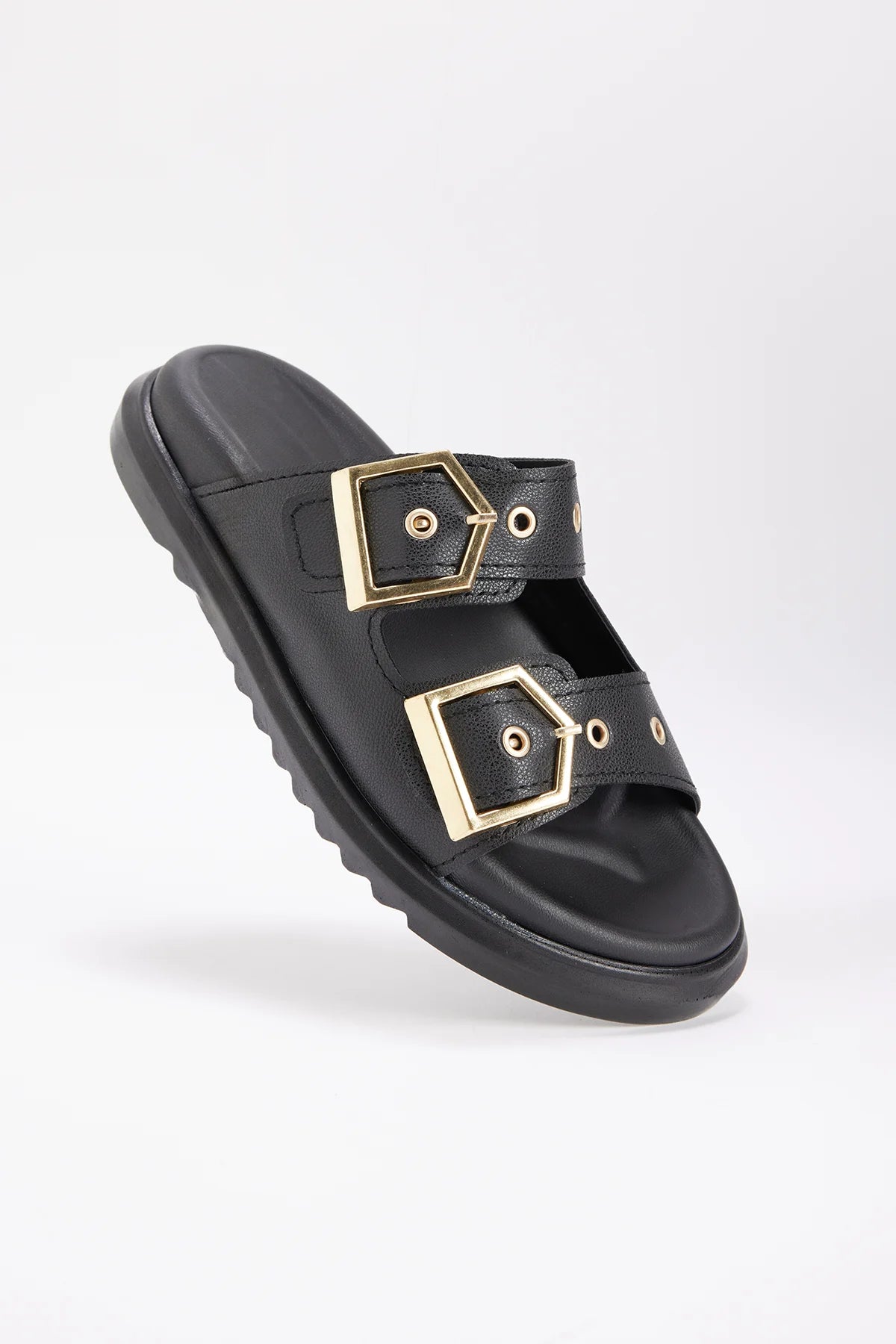 Women's Chunky Sole Double Strap Slippers