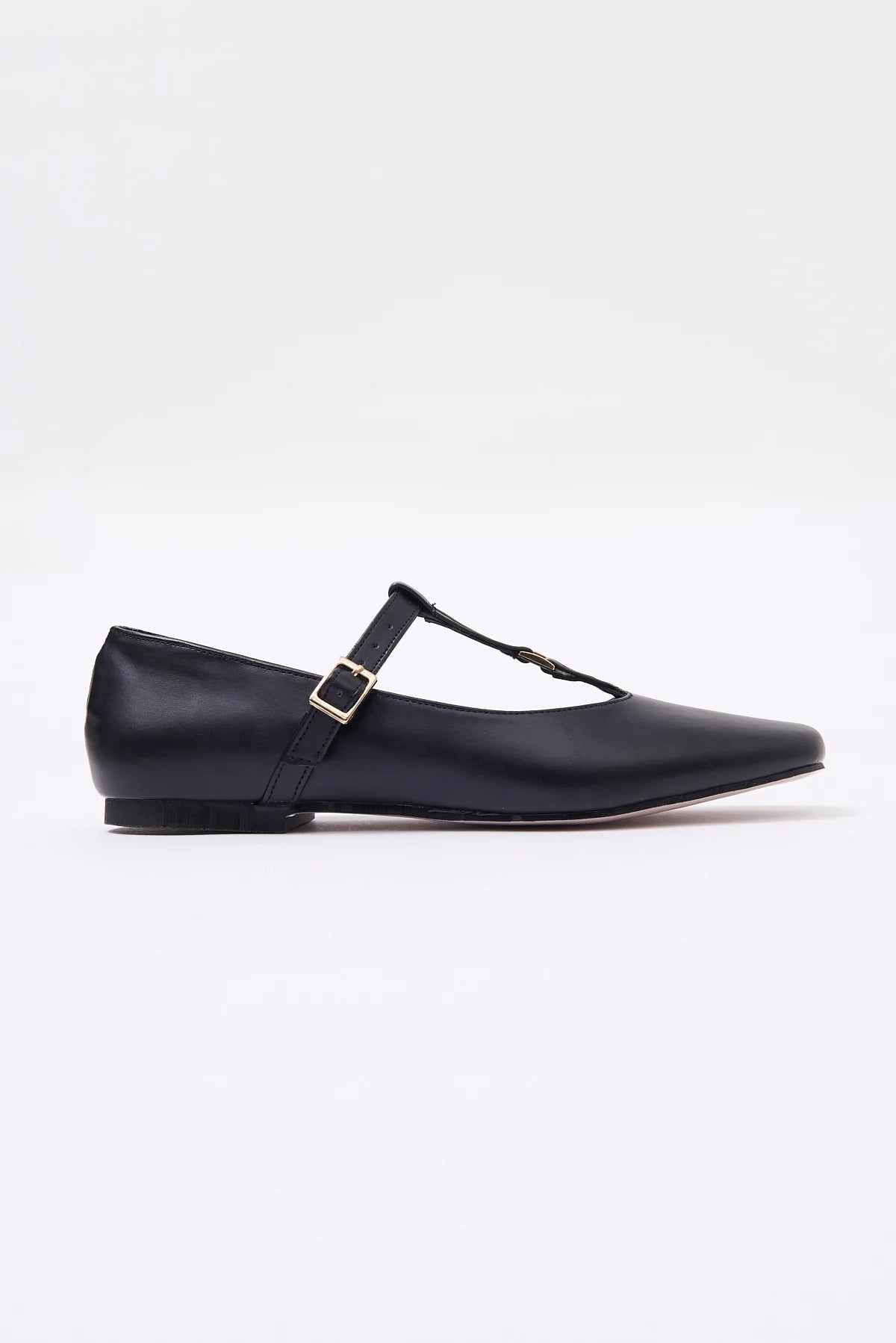 Women's Single Strap Detail Ballet Flats