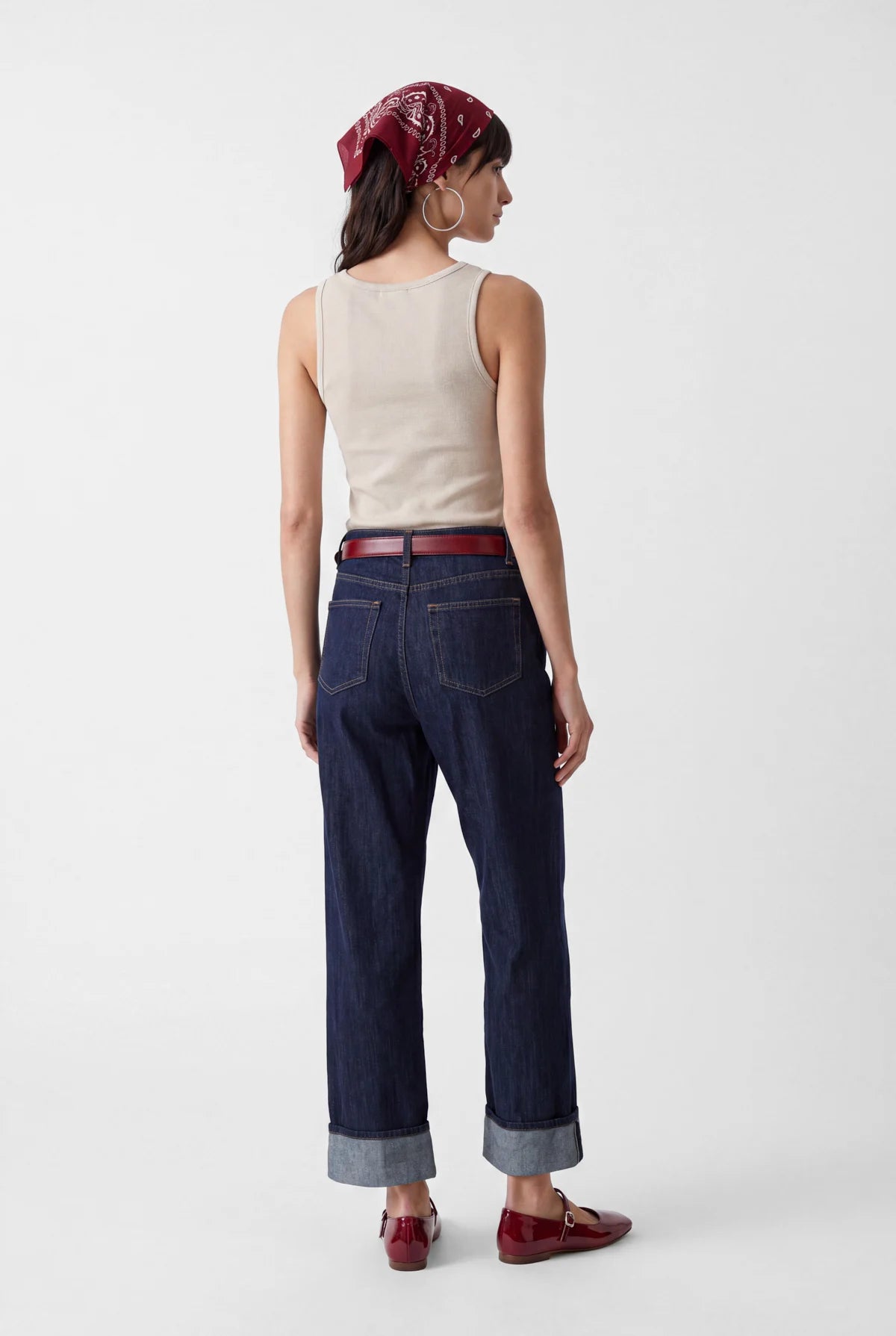 Women's Square Neck Ribbed Tank Top