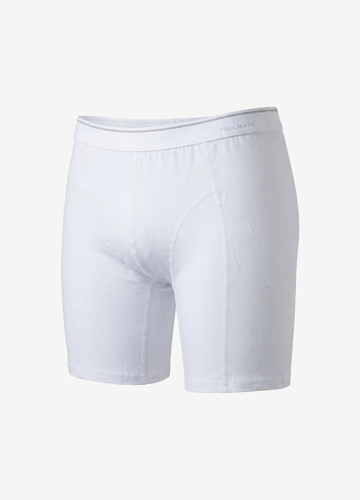 Men's Solid Color Stitching Regular Fit Boxer Shorts
