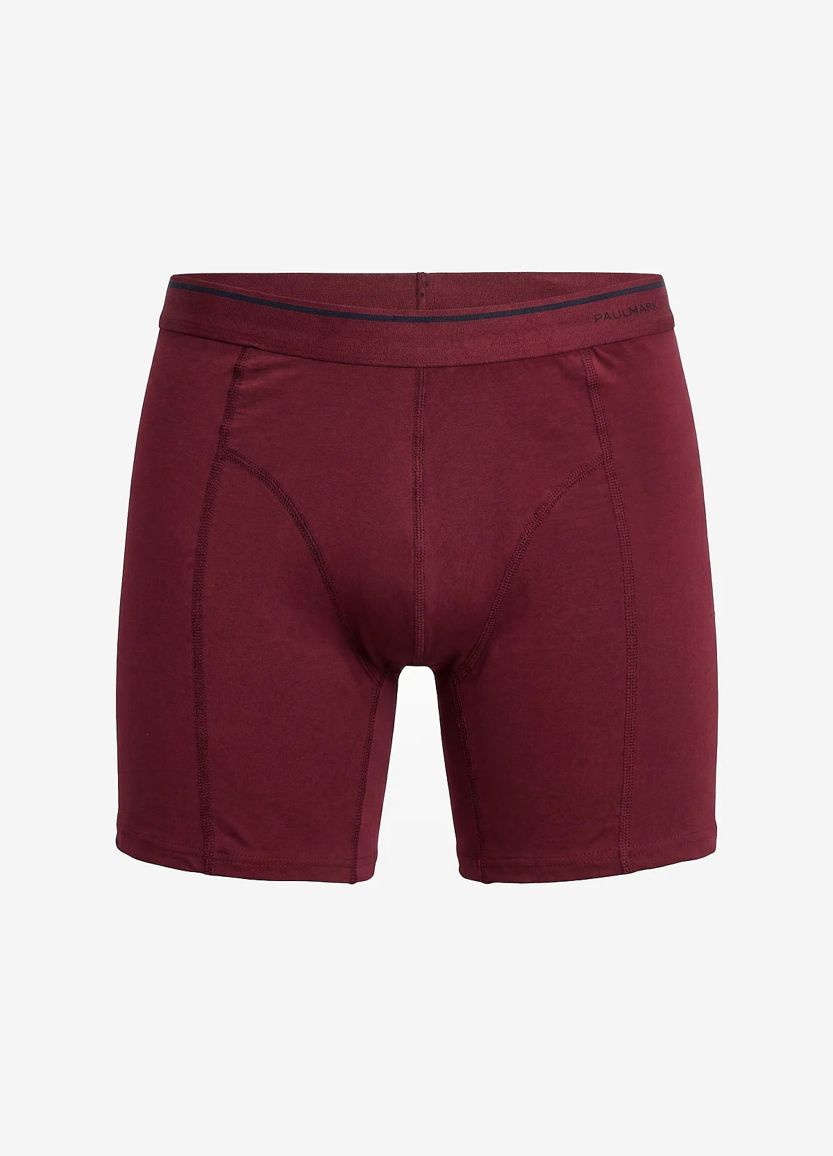 Men's Solid Color Stitching Regular Fit Boxer Shorts