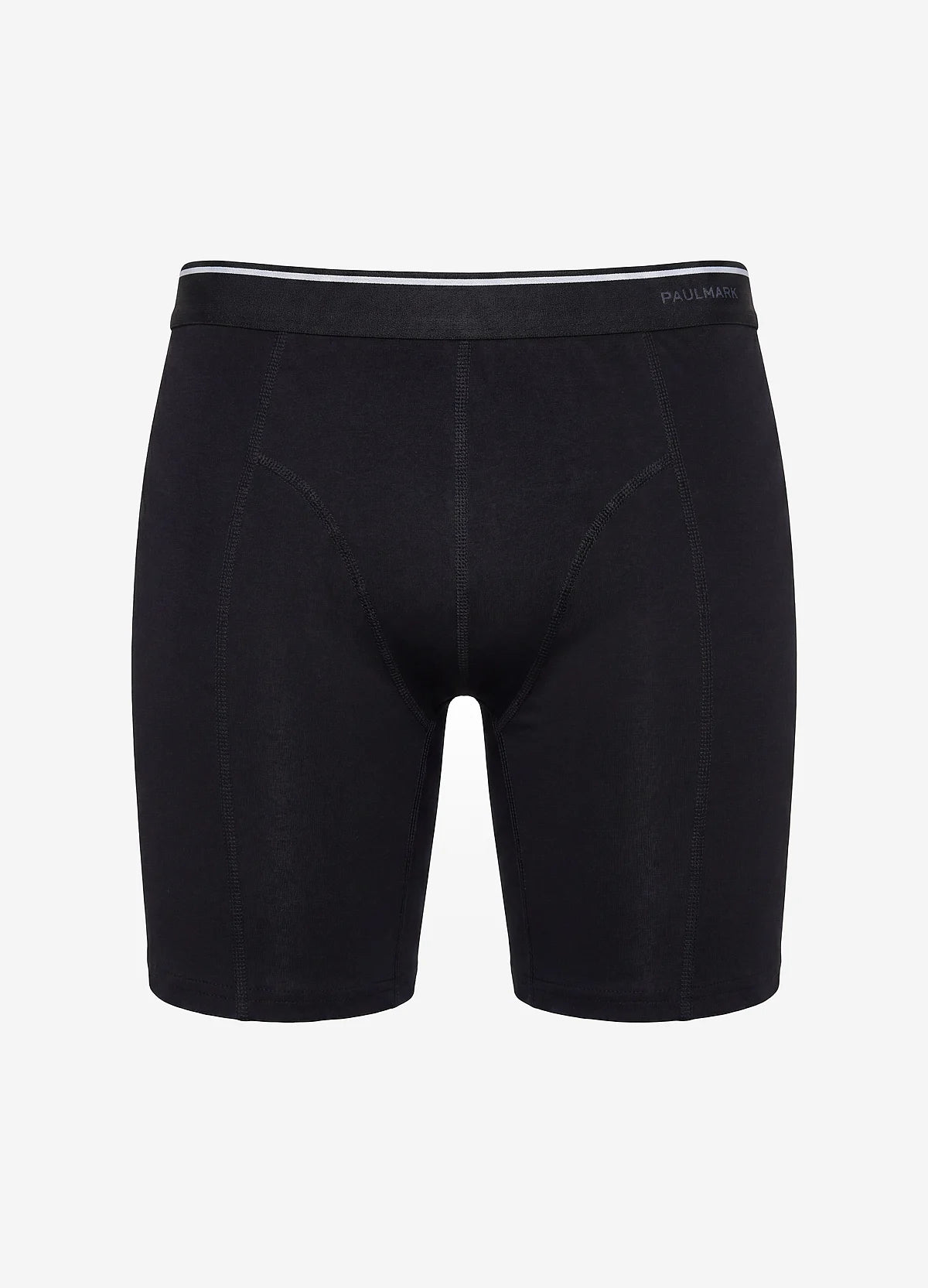 Men's Solid Color Stitching Regular Fit Boxer Shorts