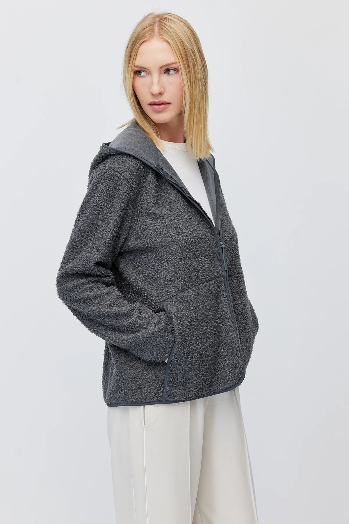 Women's Hooded Plush Fleece Sweatshirt