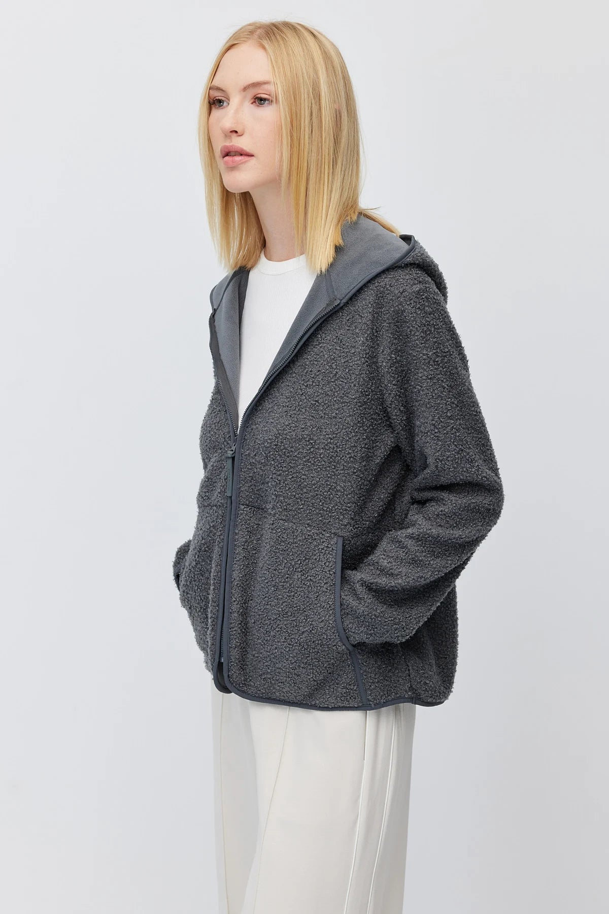 Women's Hooded Plush Fleece Sweatshirt