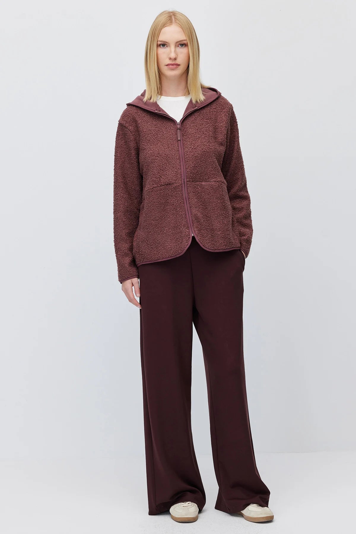 Women's Hooded Plush Fleece Sweatshirt