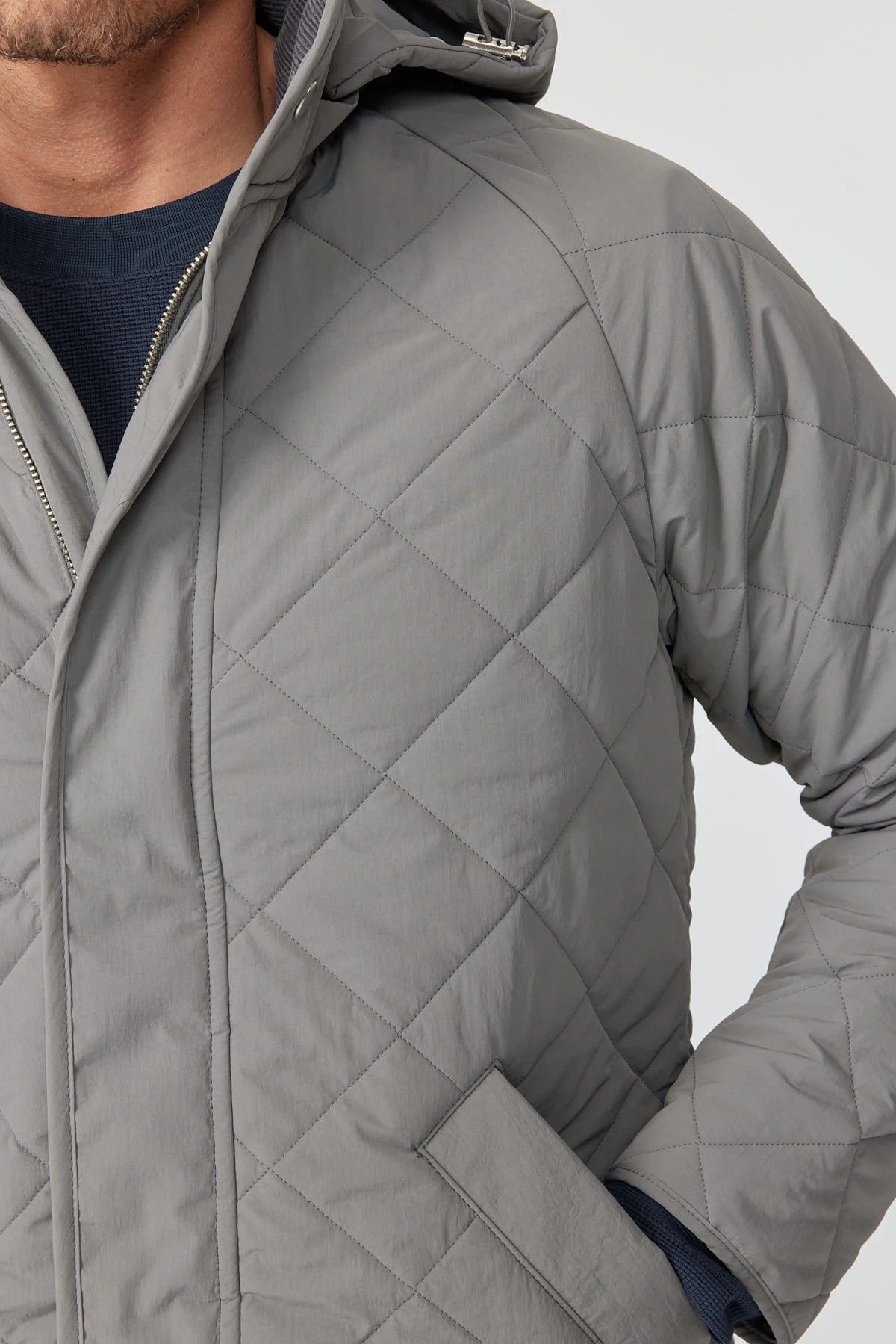 Men's Hooded Quilted Jacket