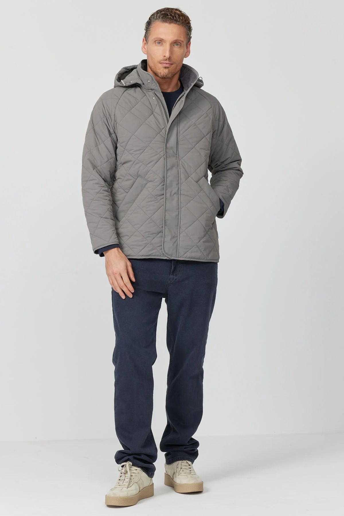 Men's Hooded Quilted Jacket