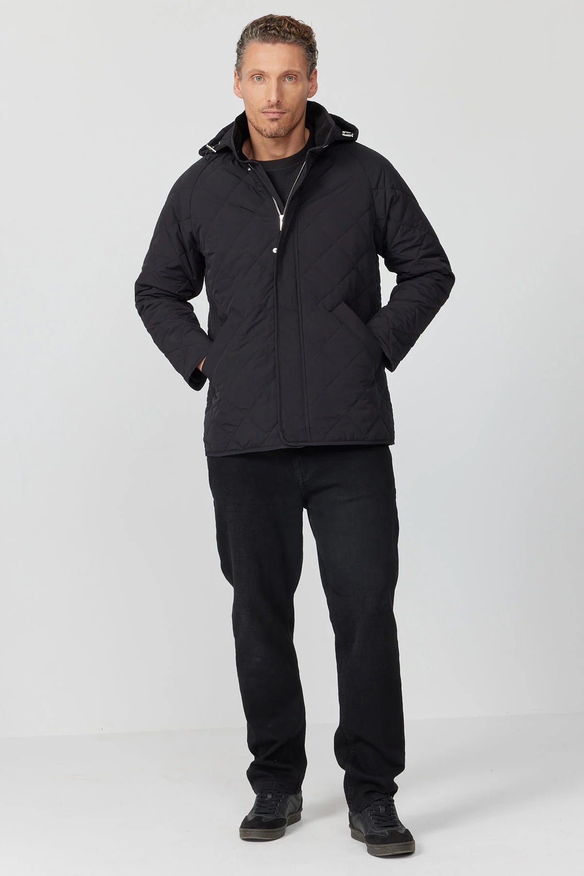 Men's Hooded Quilted Jacket