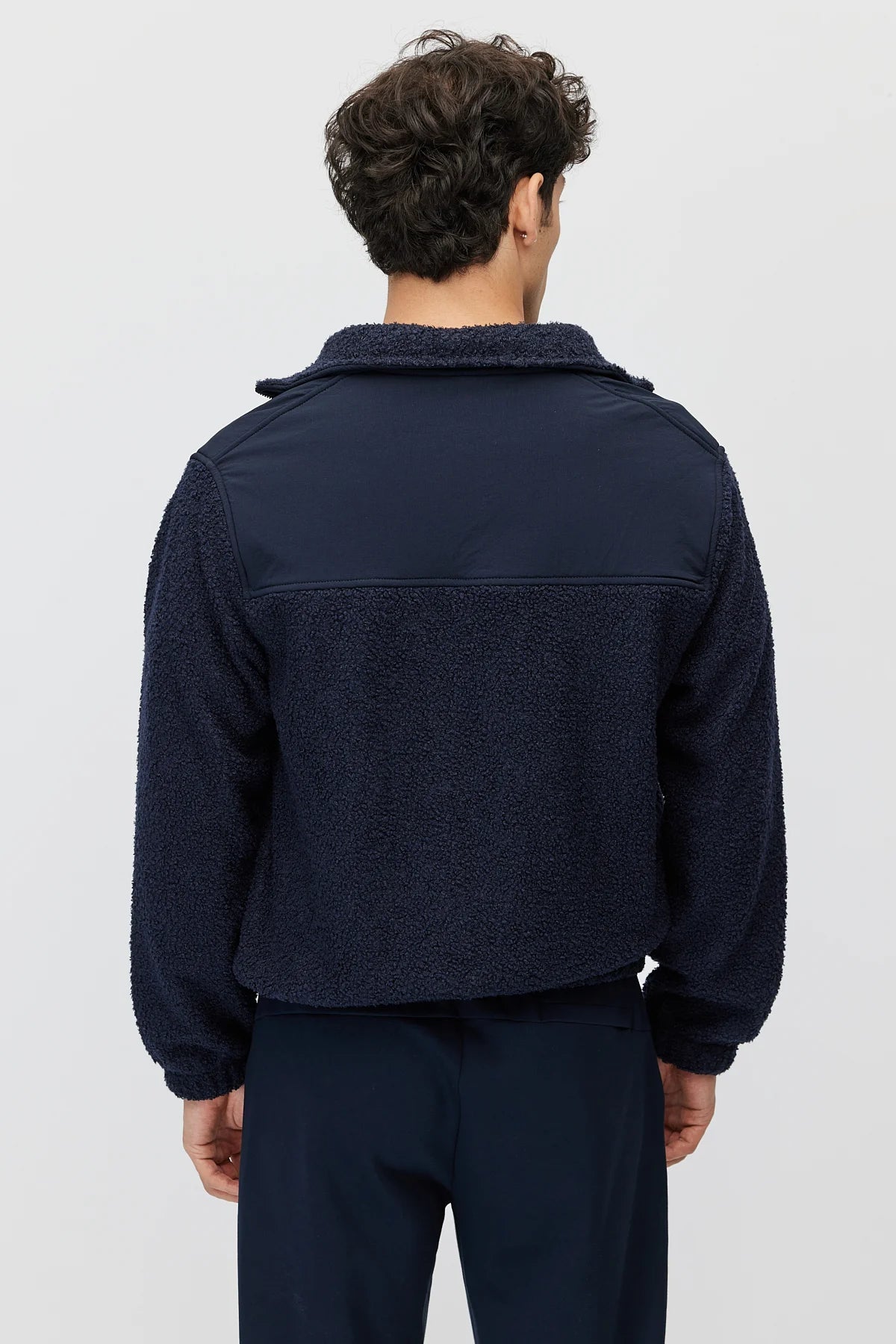 Men's Hooded Double Pocket Plush Jacket