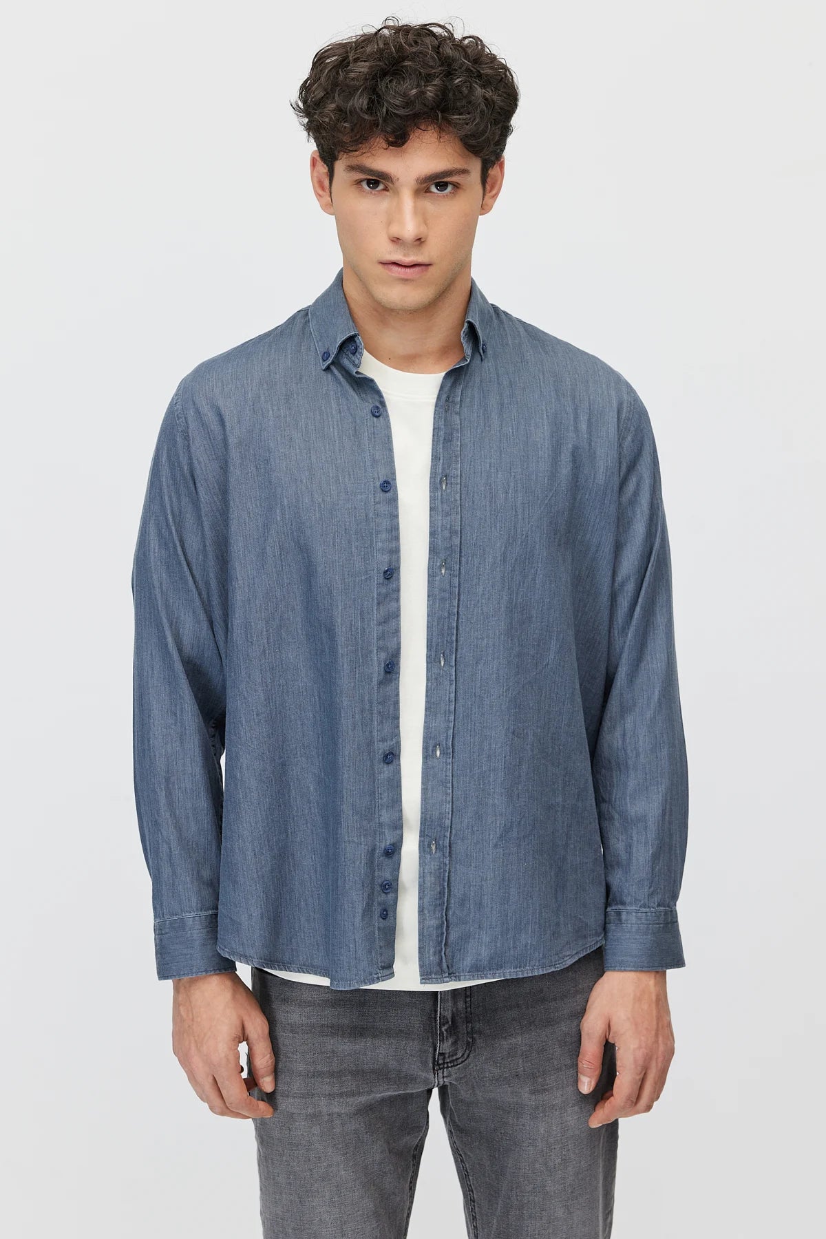 Men's washable regular shirt