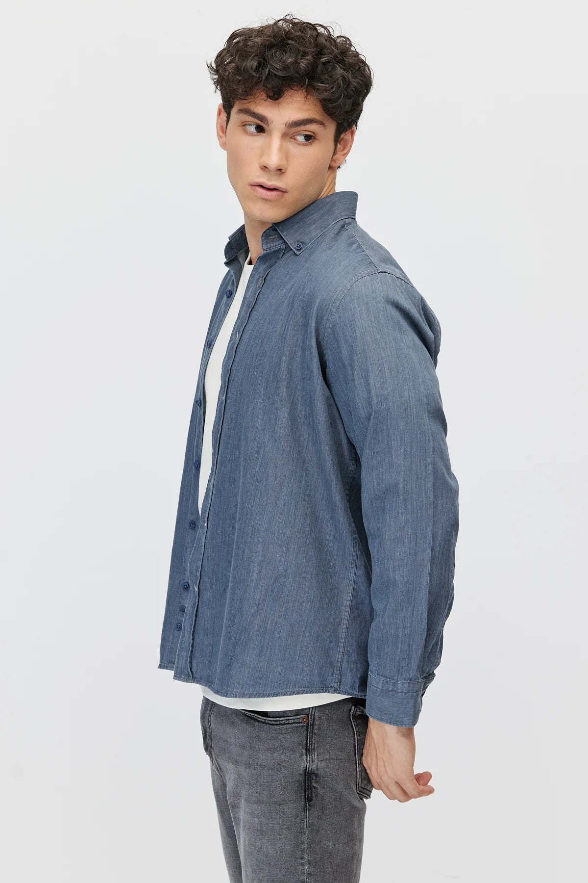 Men's washable regular shirt