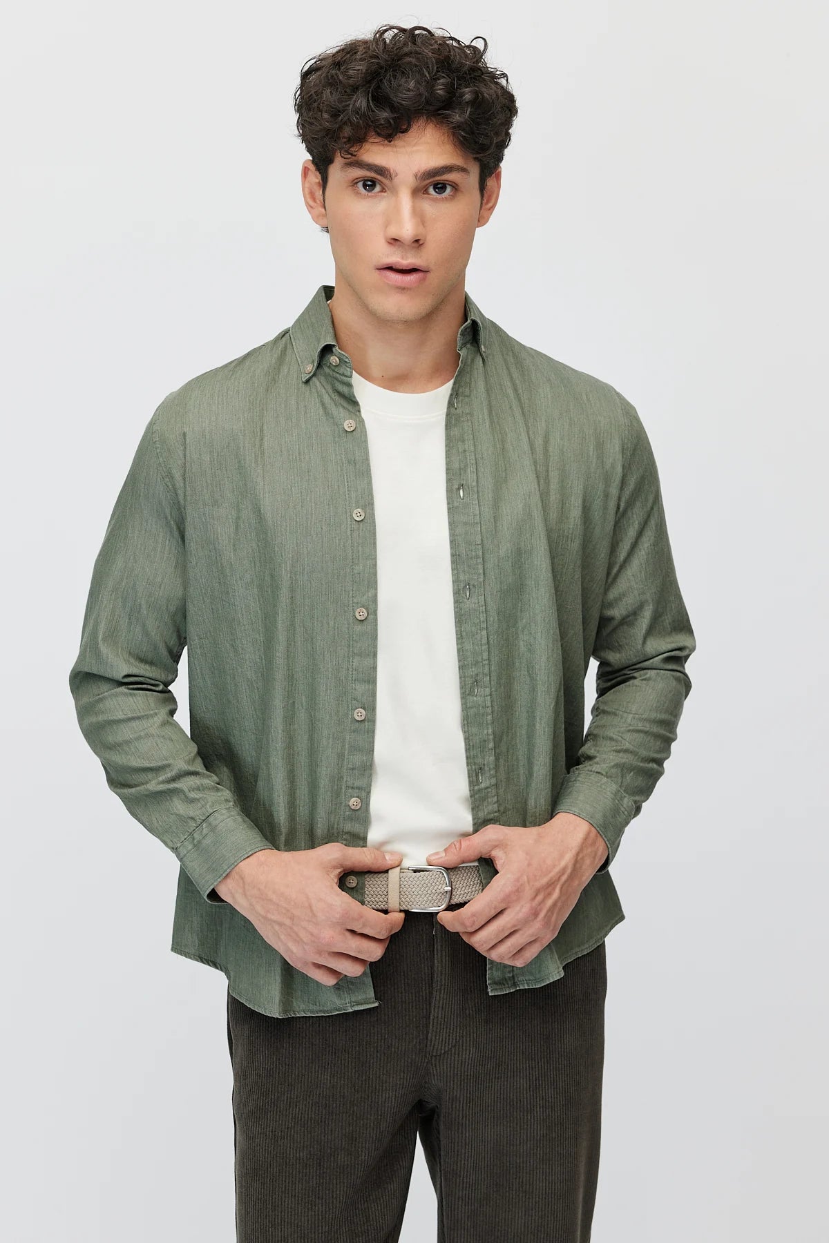 Men's washable regular shirt