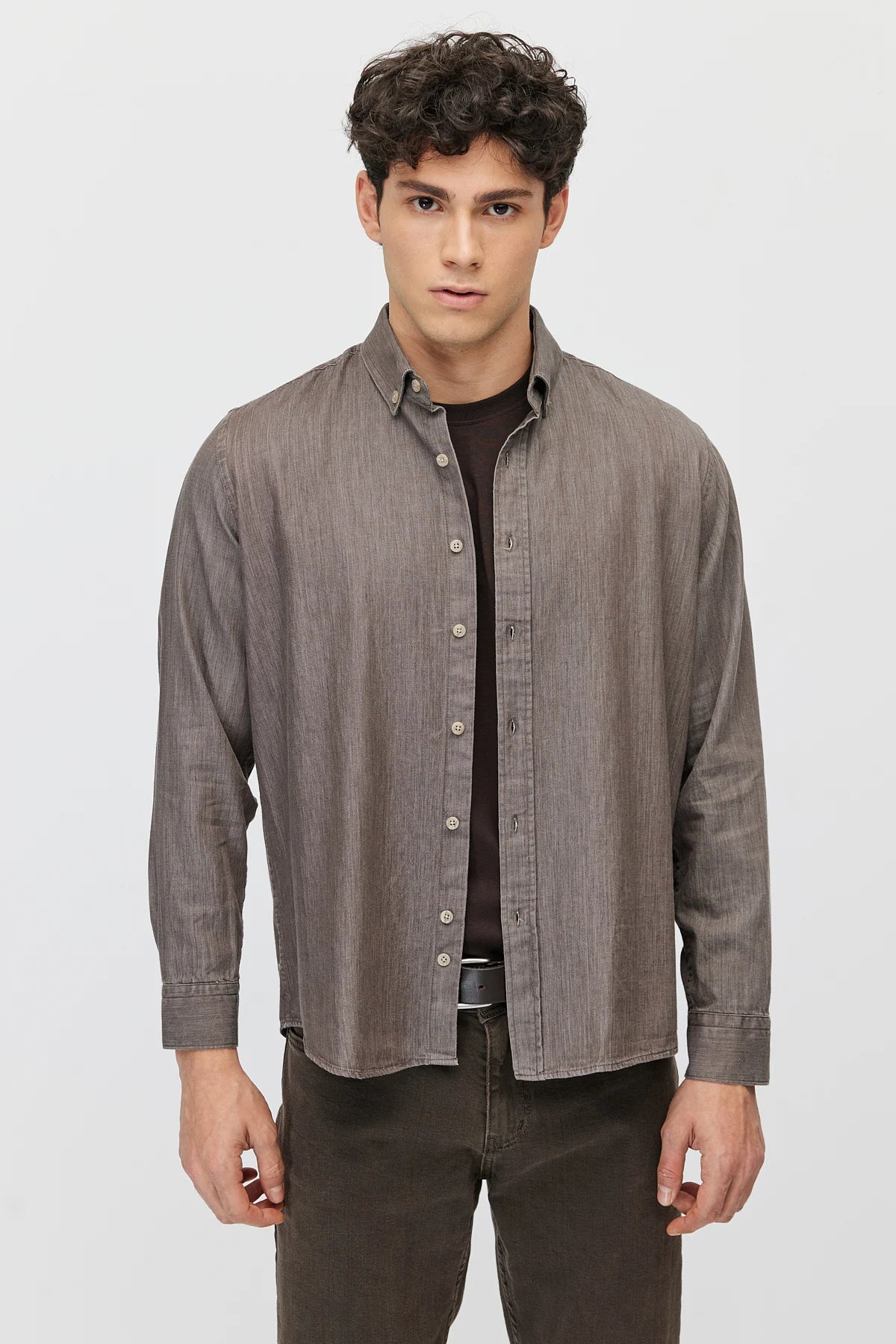 Men's washable regular shirt