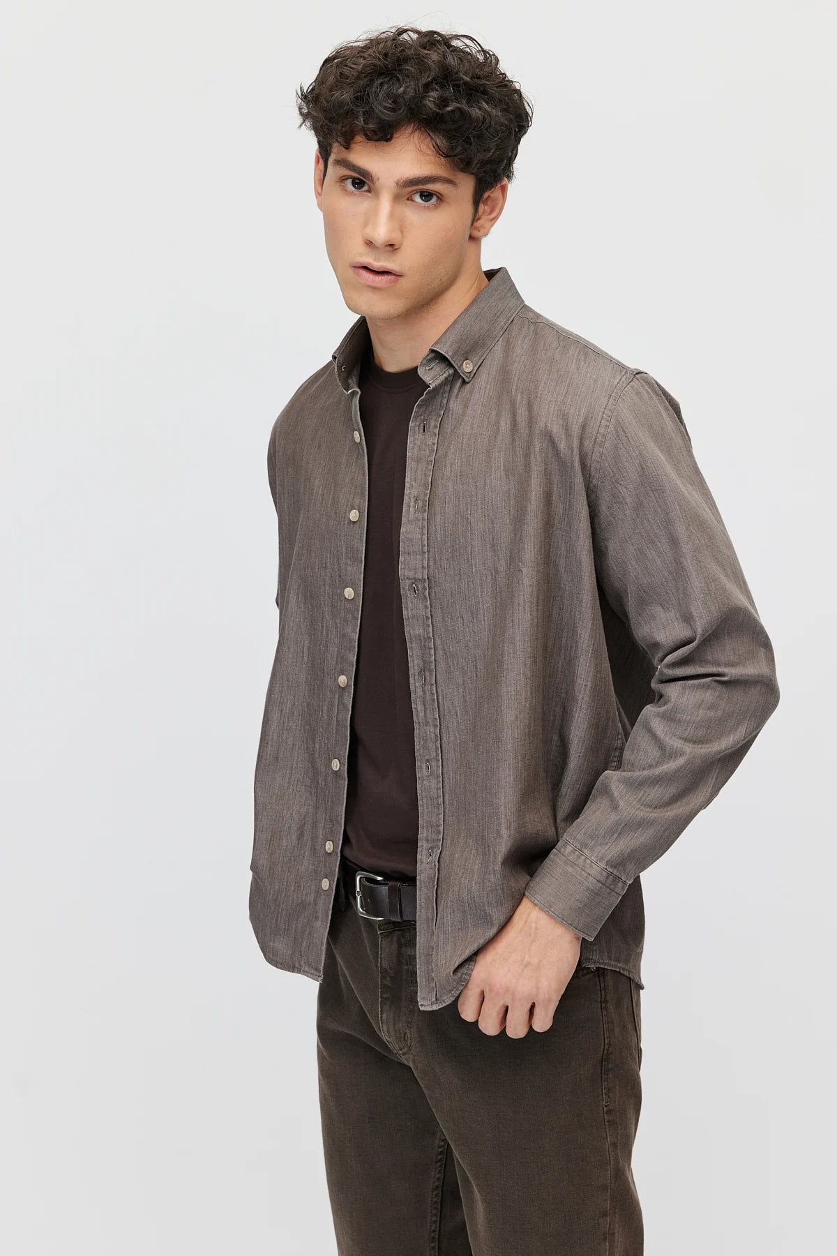 Men's washable regular shirt