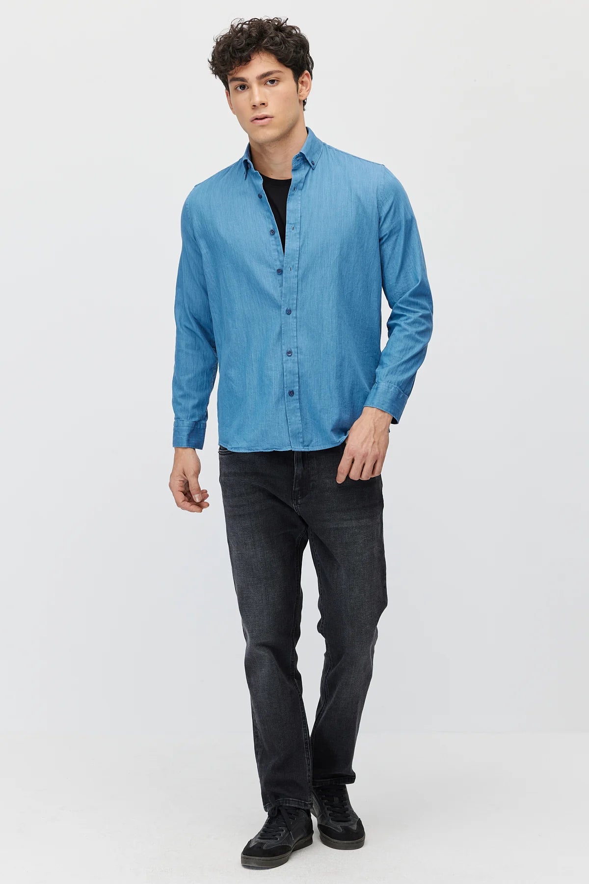 Men's washable regular shirt