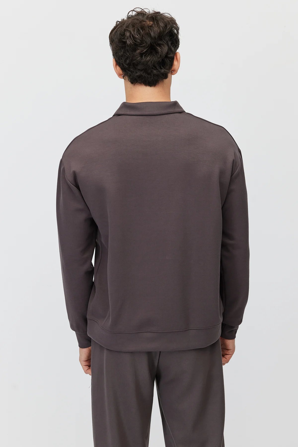 Men's Zippered Collar Sweatshirt