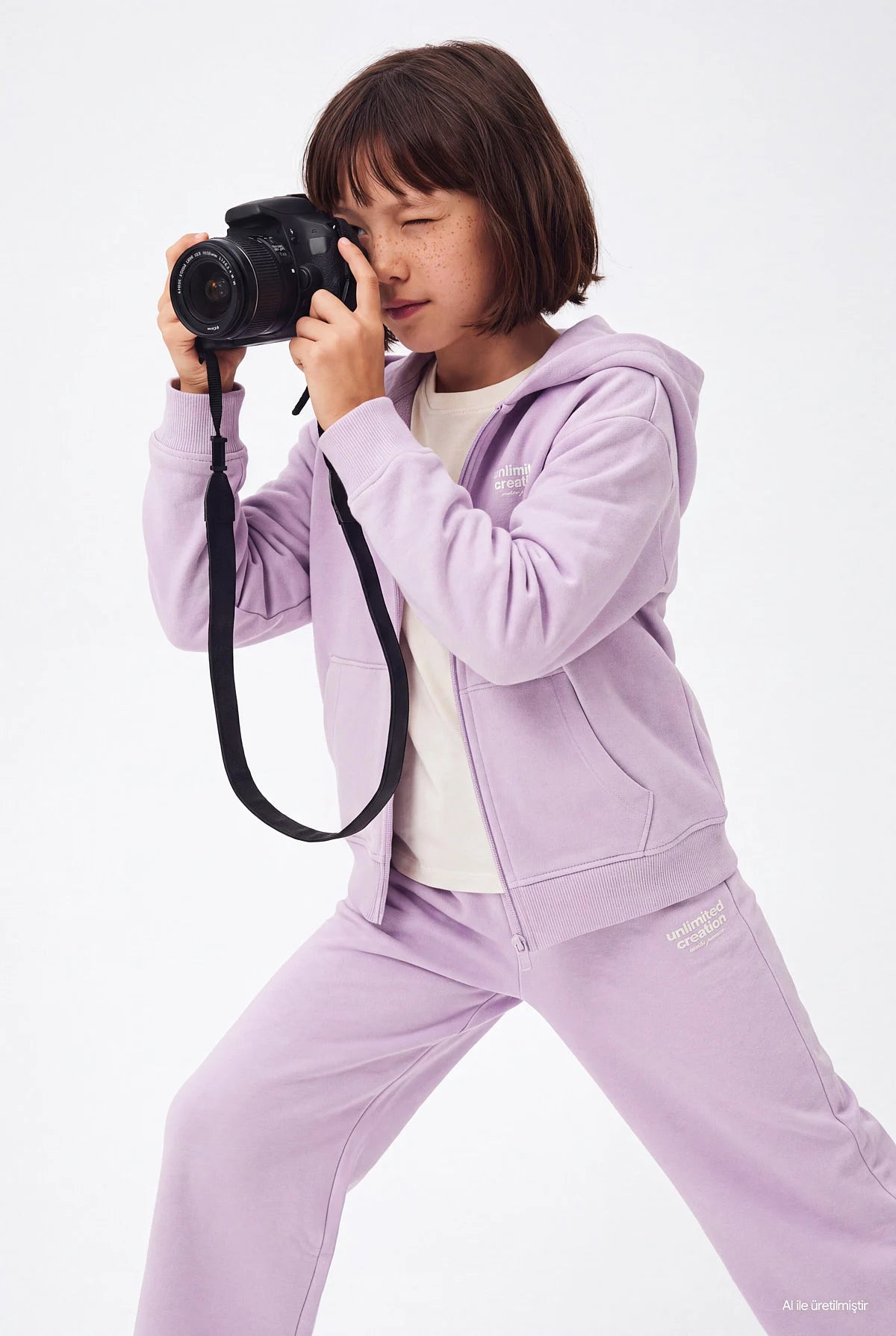 Girls' Hooded Zip-Up Sweatshirt
