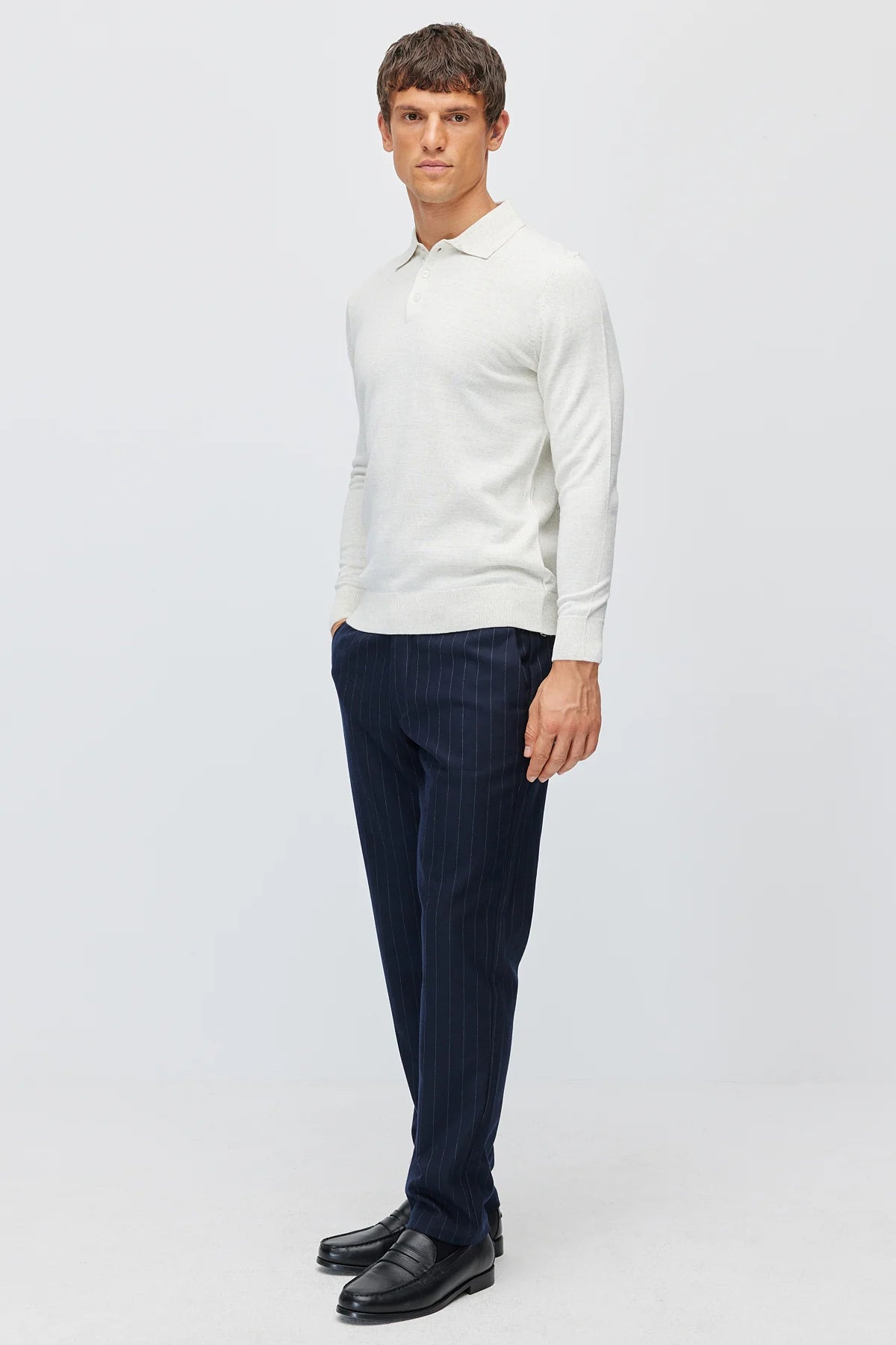 Men's Pinstripe Fabric Trousers
