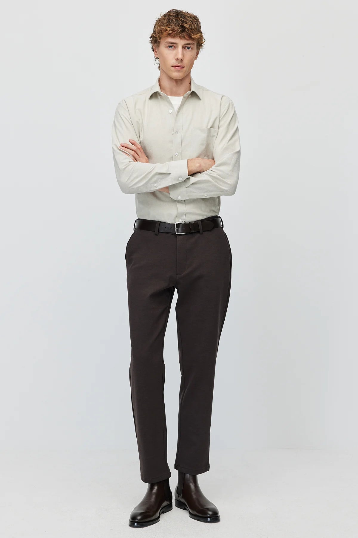 Men's Regular Straight Leg Trousers