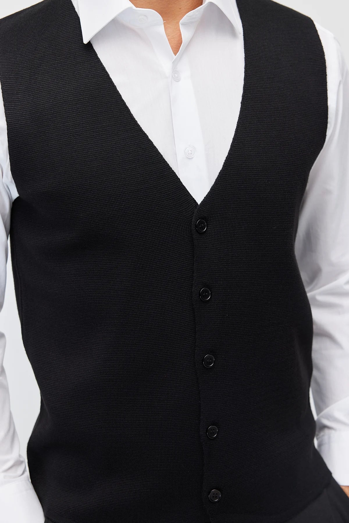 Men's Button-Down Knit Vest
