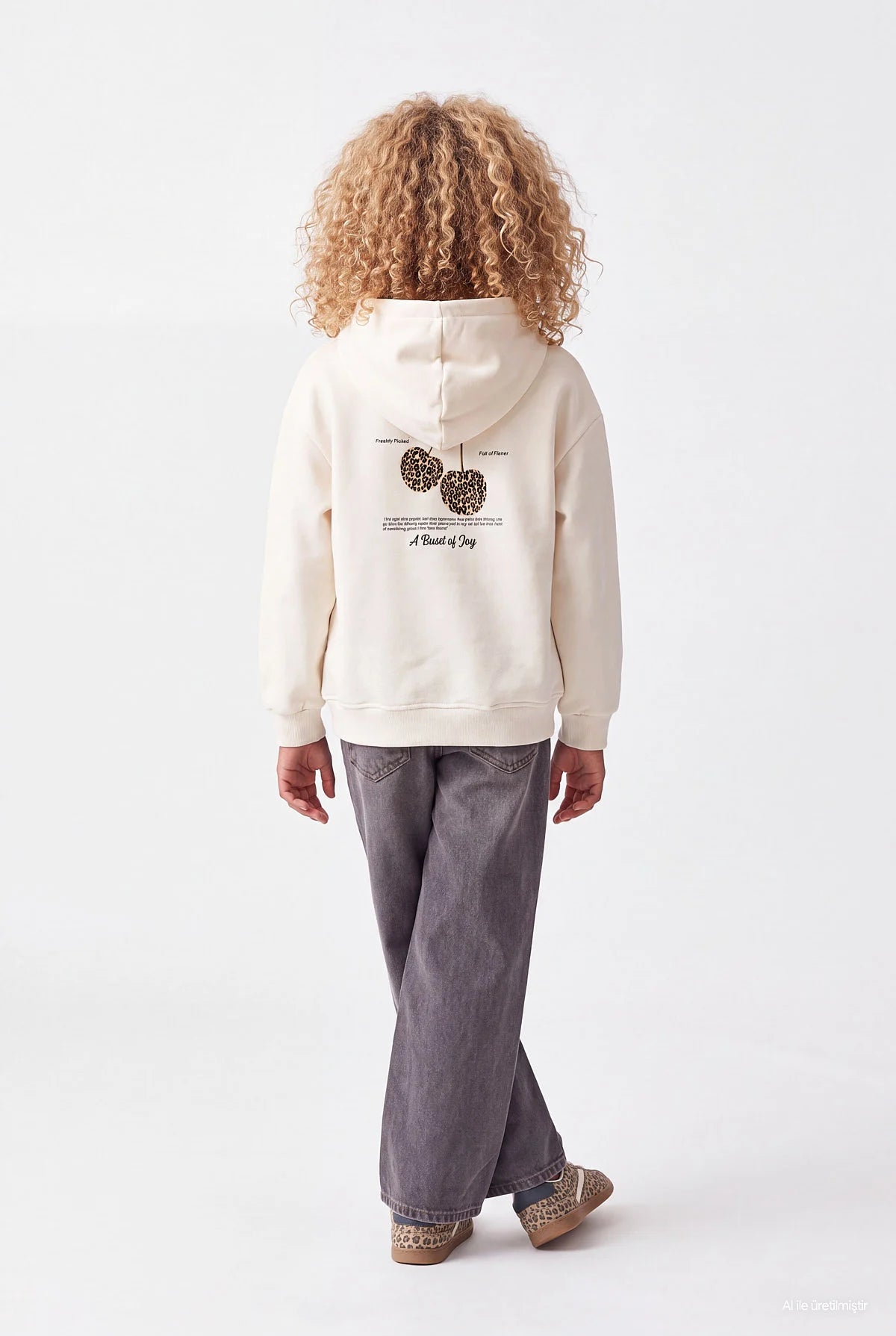 Girls' Wide Leg Jeans with Stud Detail