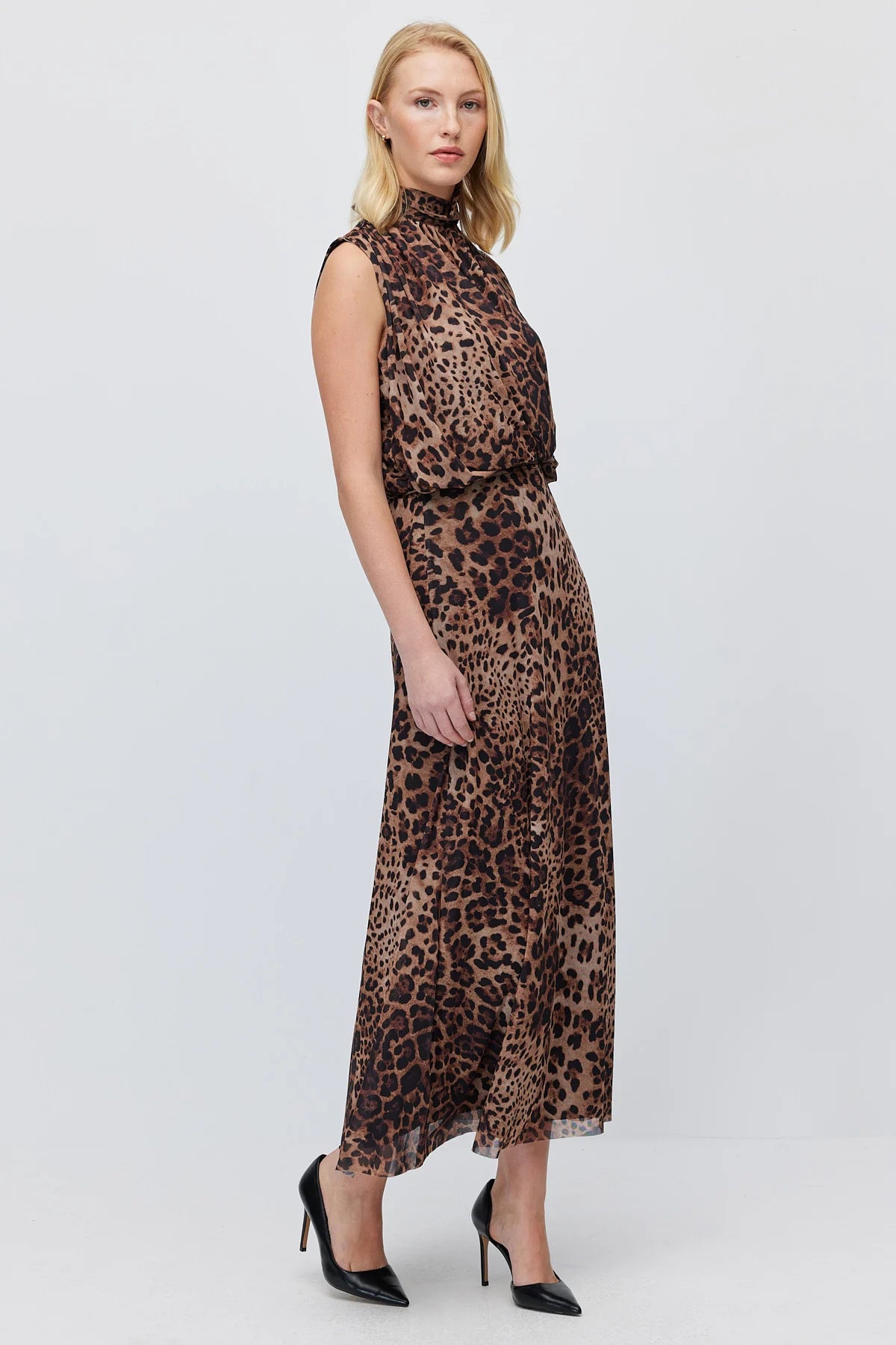 Women's Patterned Chiffon Maxi Skirt