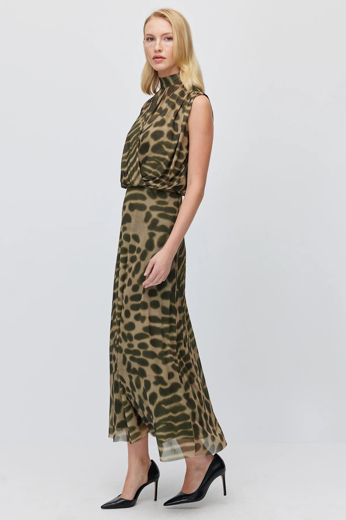 Women's Patterned Chiffon Maxi Skirt