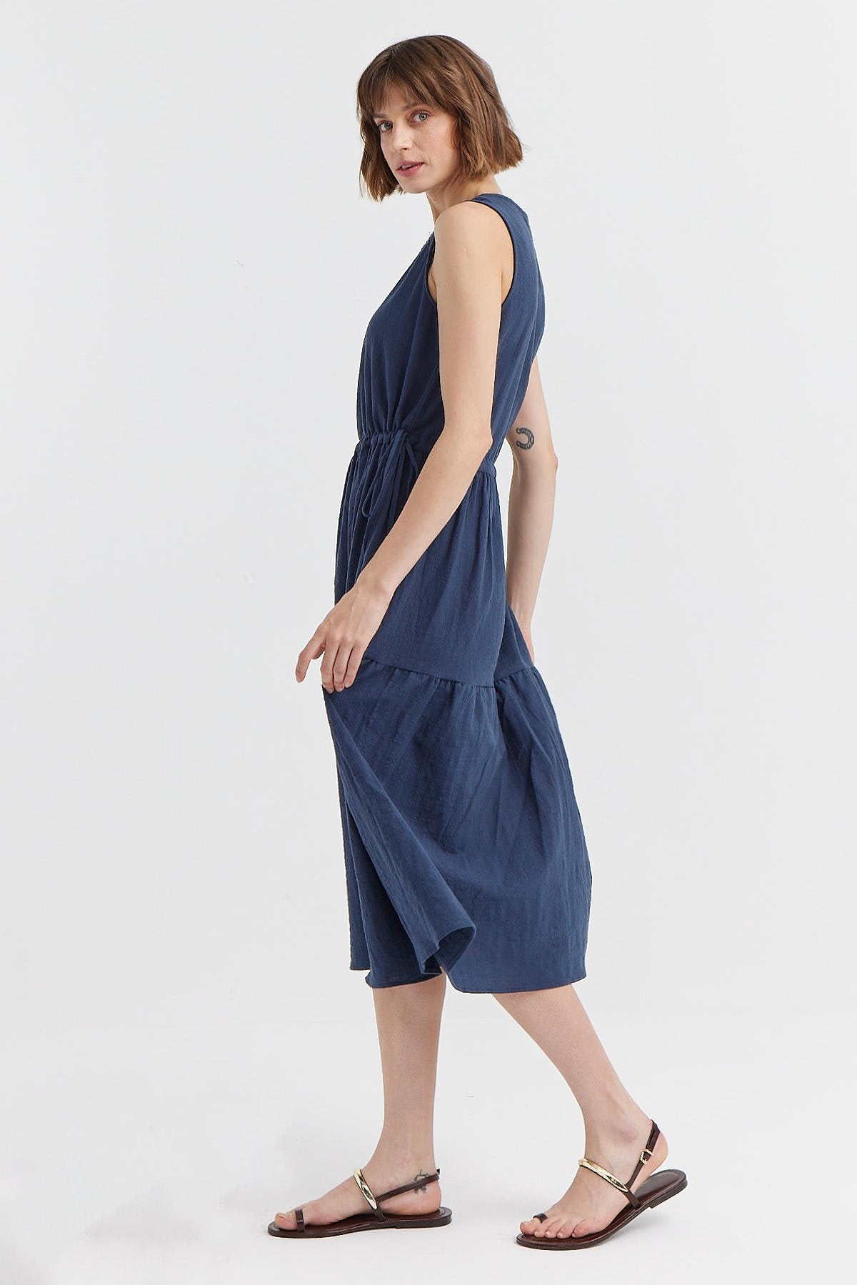 Women's Textured Midi Dress