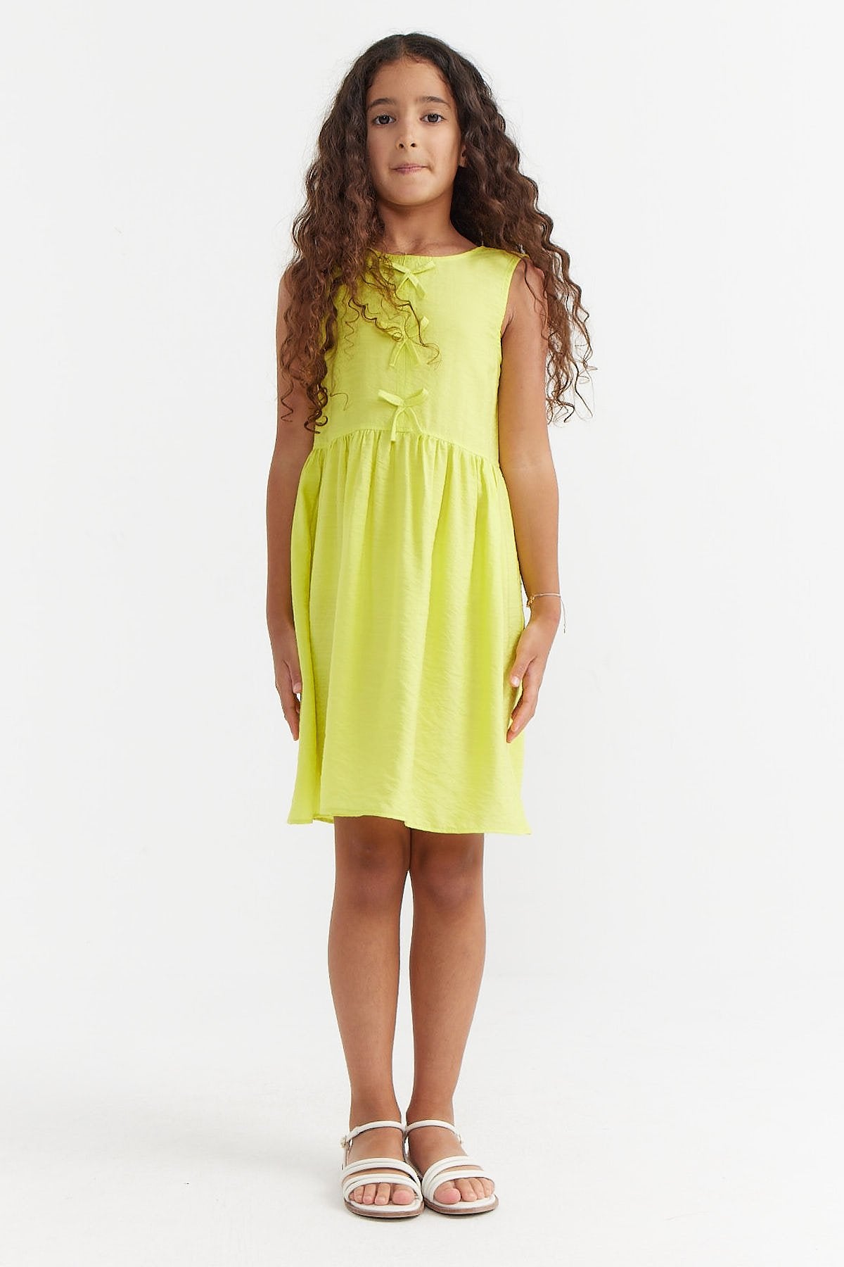 Girl's Ribbon Detailed Dress
