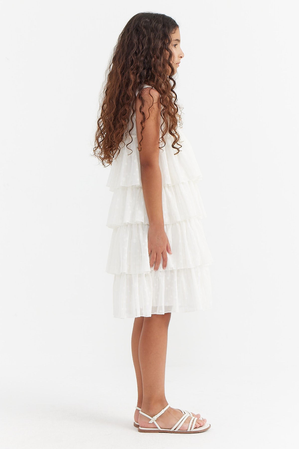Girl's Zero Sleeve Layered Dress