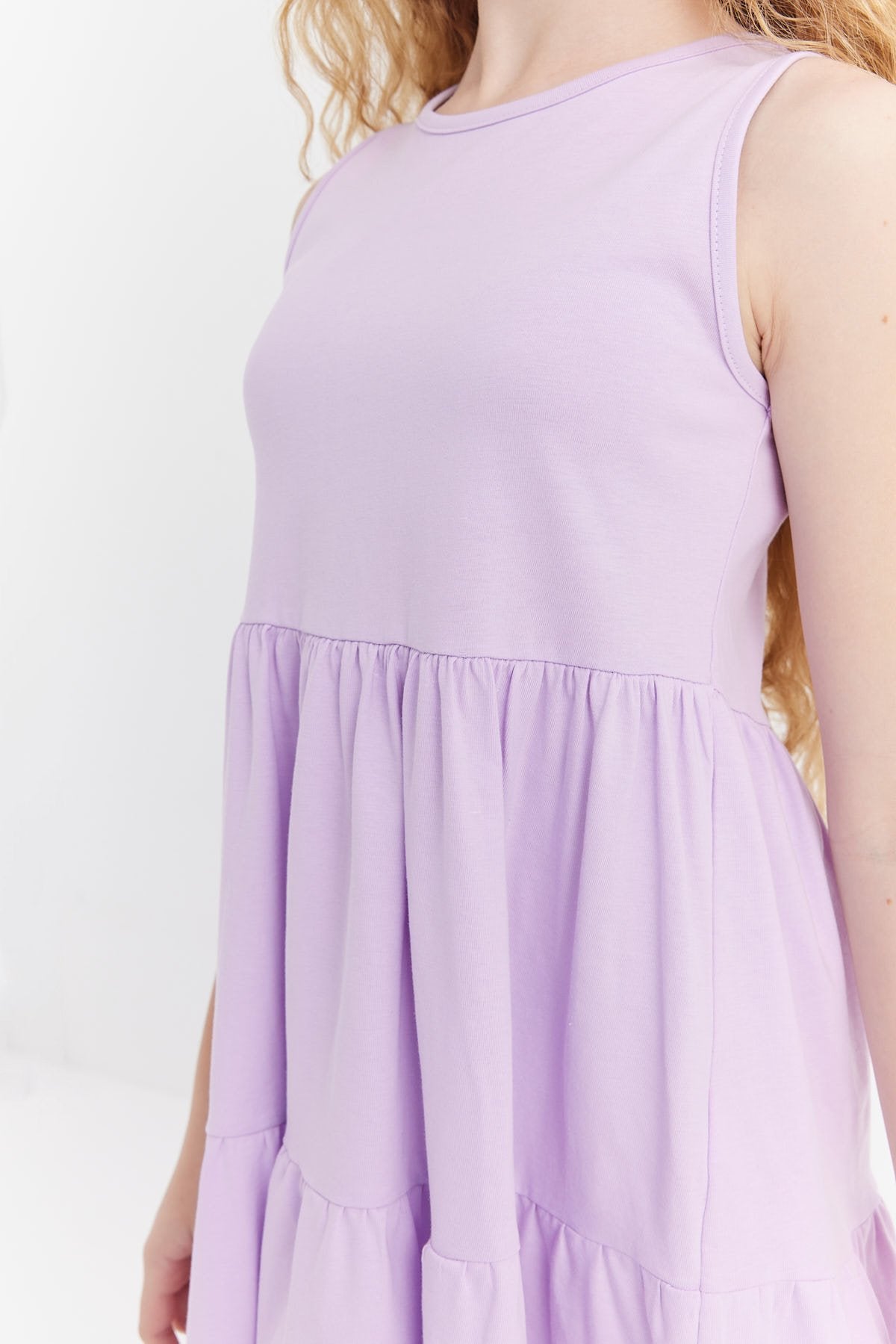 Girl's Basic Gathered Dress