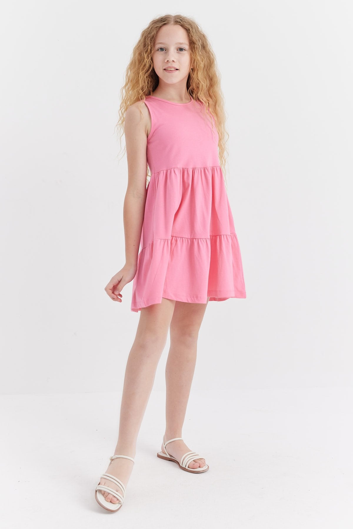Girl's Basic Gathered Dress