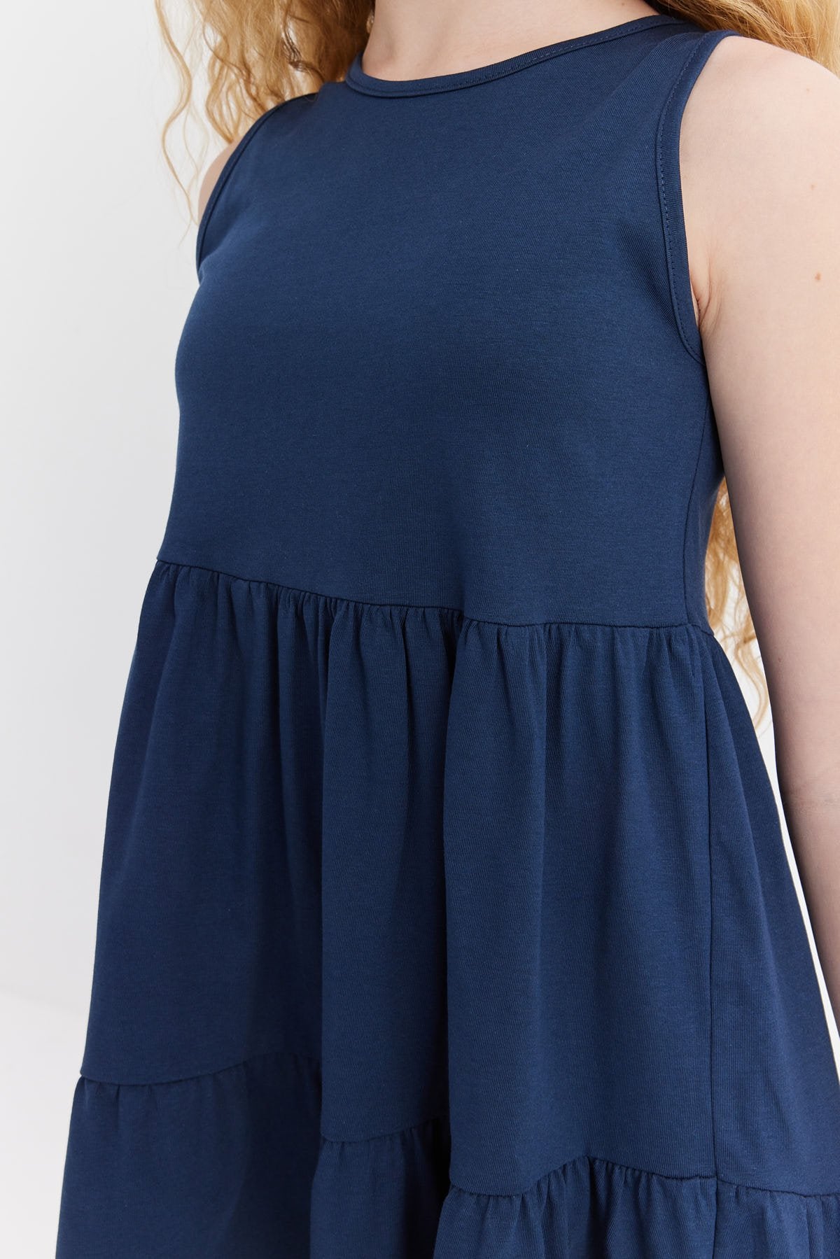 Girl's Basic Gathered Dress