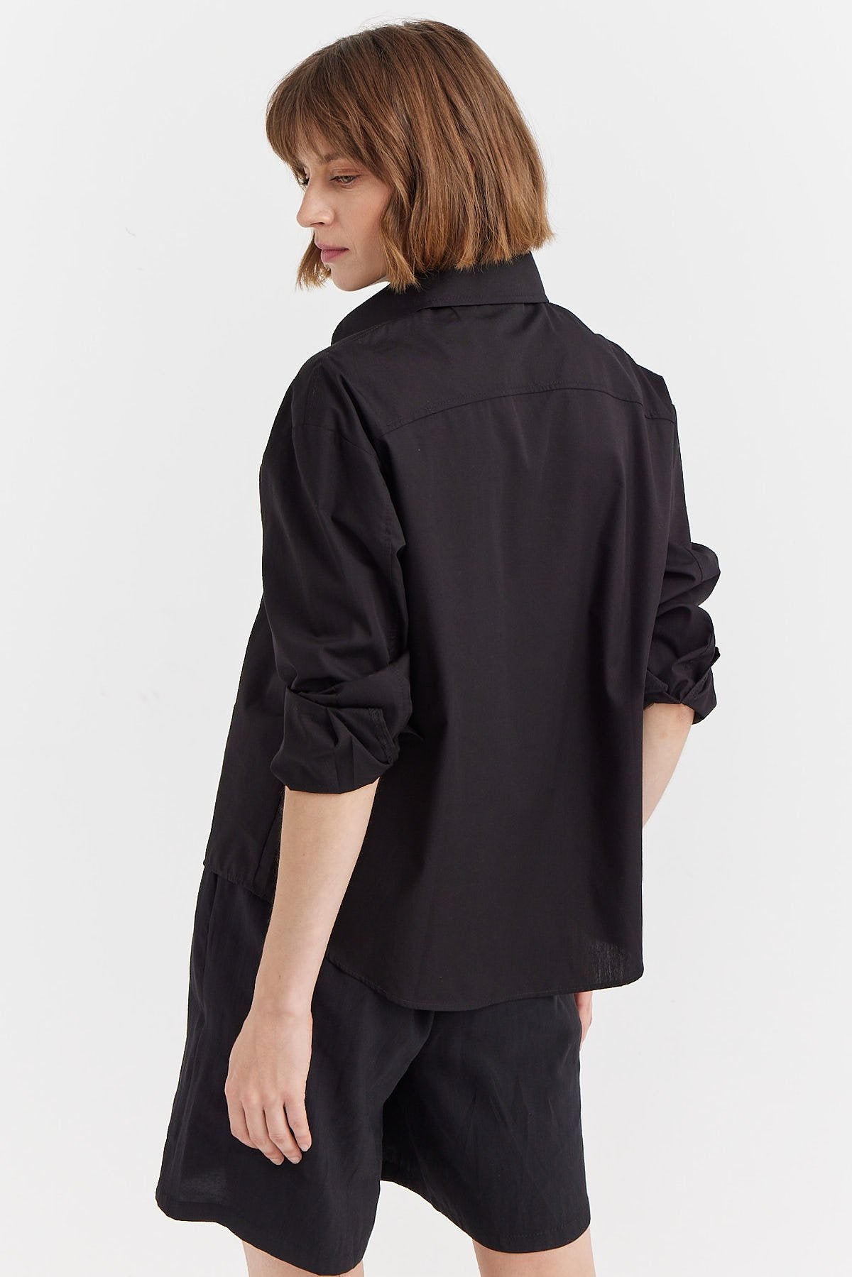 Women's Pocket Detailed Cotton Shirt