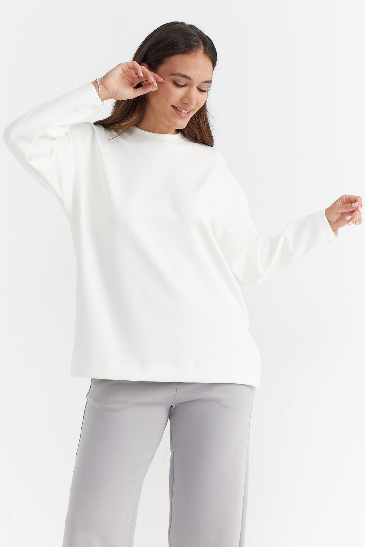 Women's Long Sleeve Soft Texture Blouse