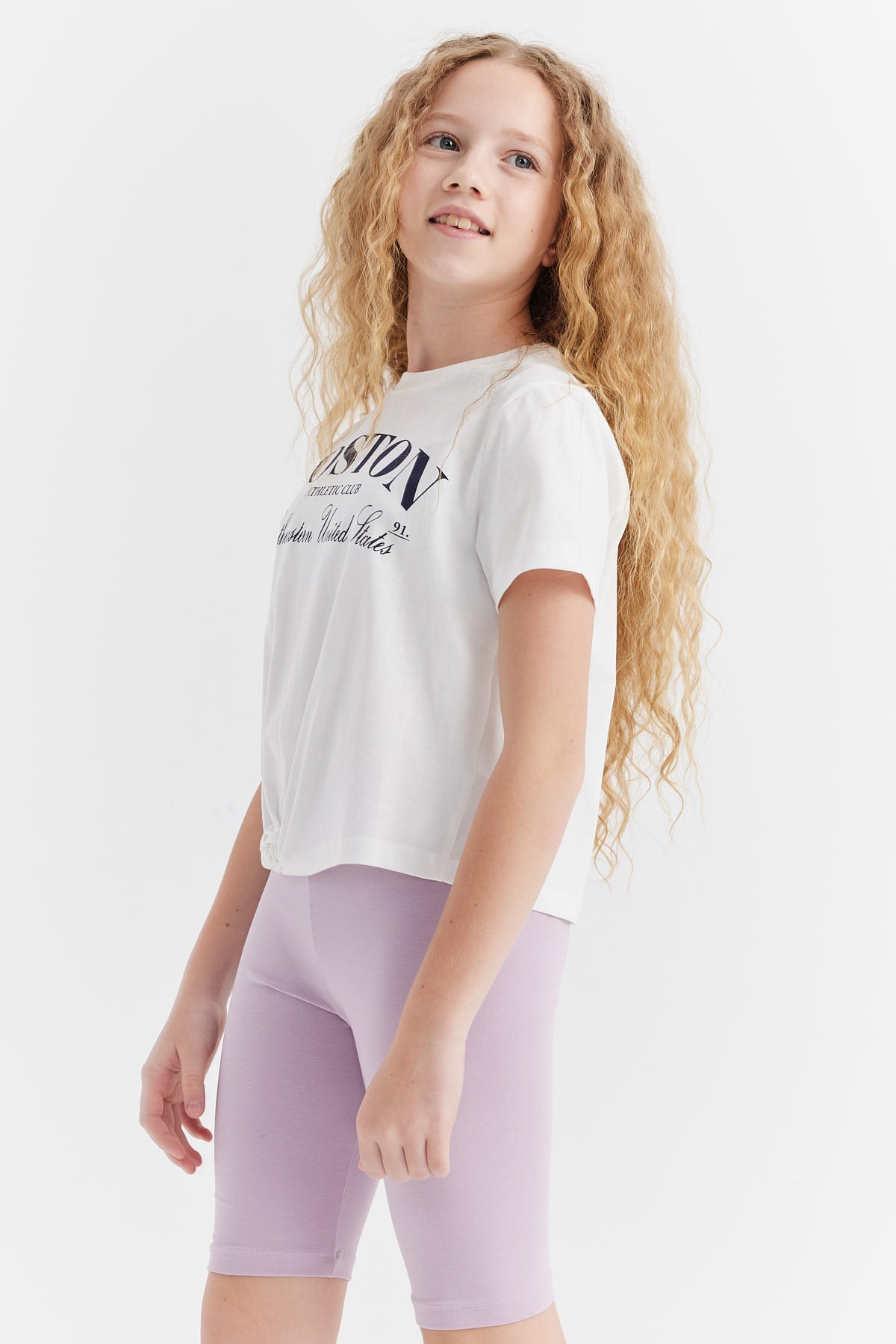 Girl's Tie Detail T-shirt