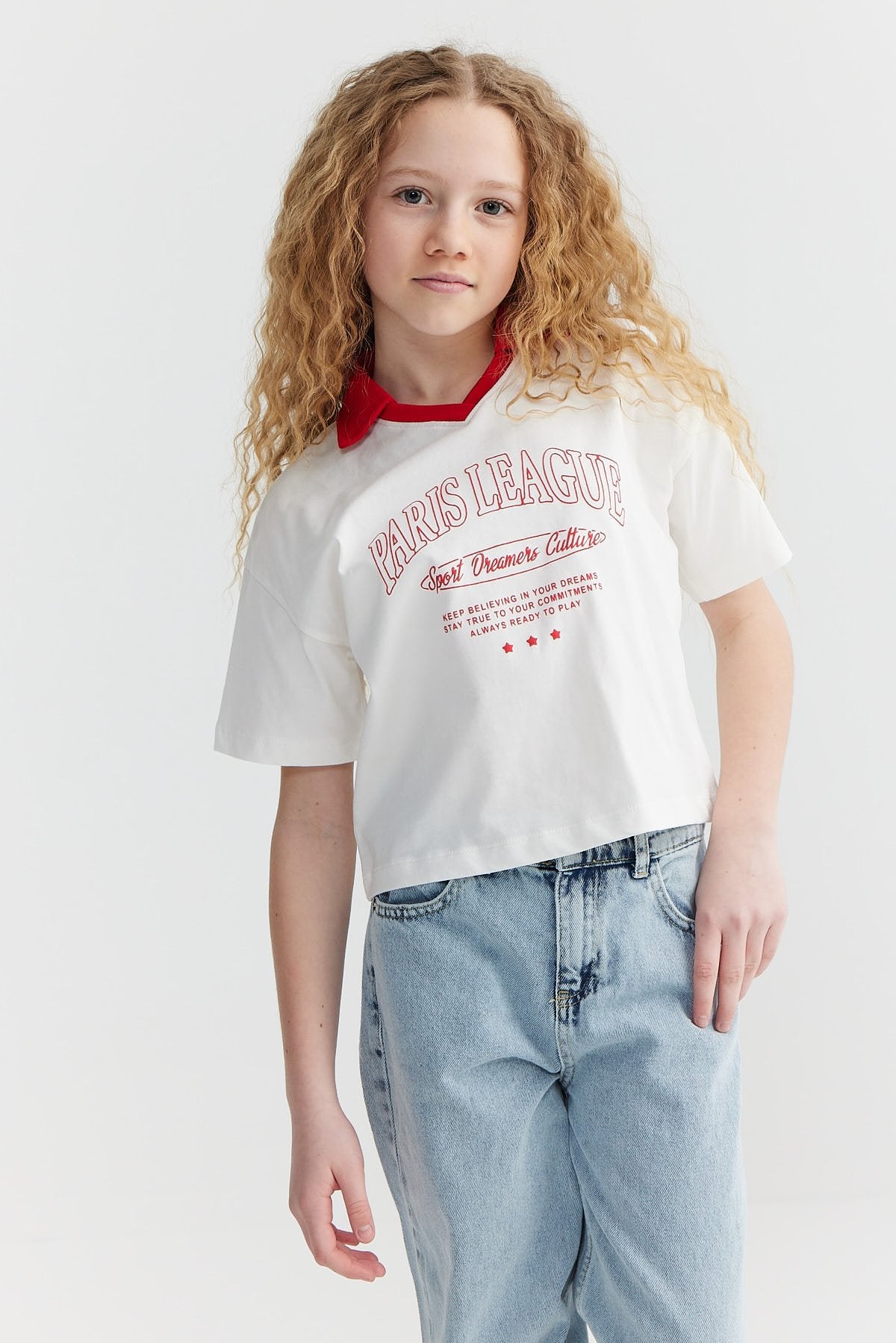 Girl's Text Printed T-shirt