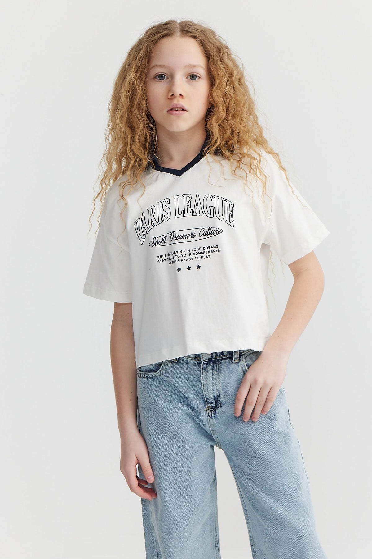 Girl's Text Printed T-shirt