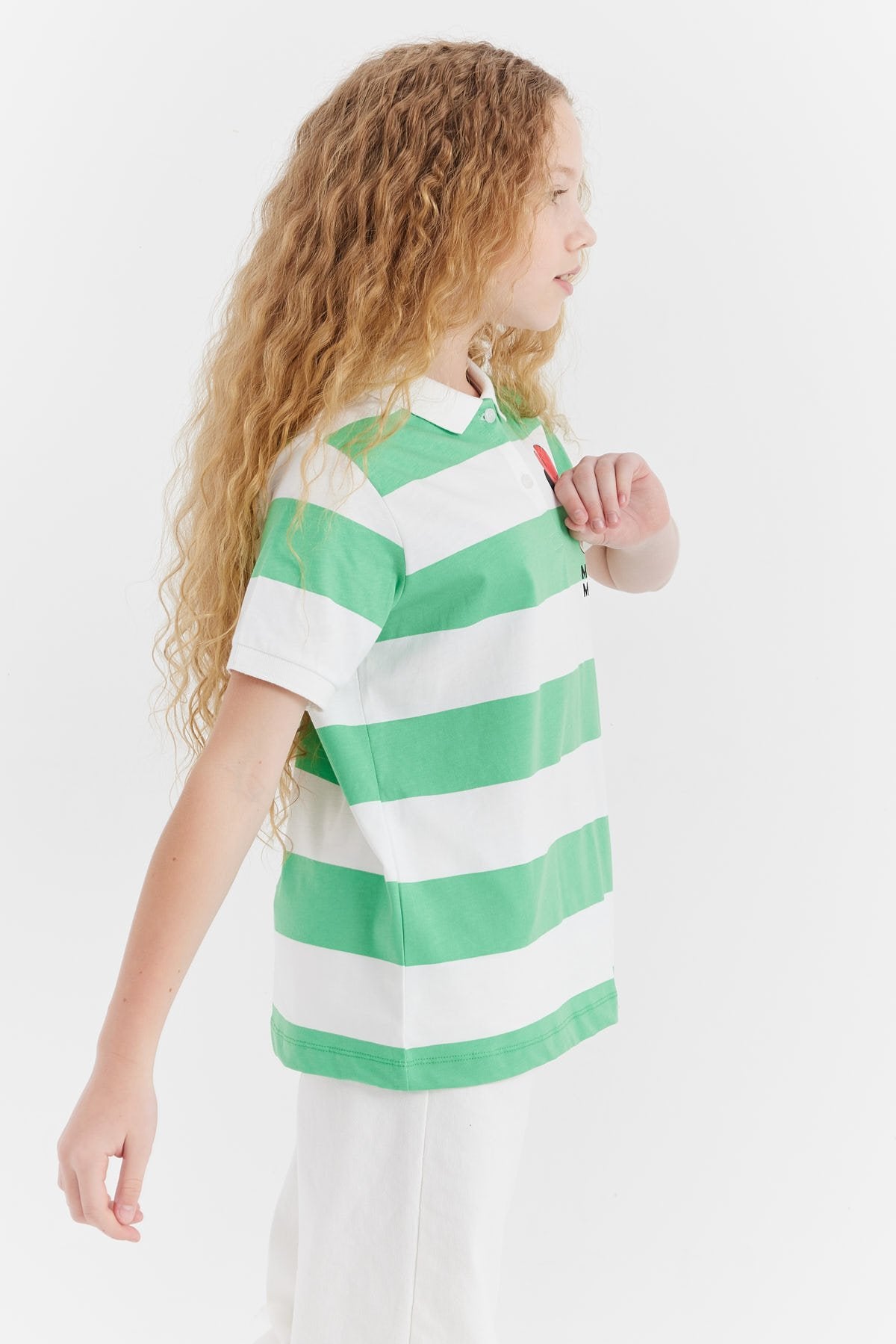 Girls' Polo Neck T-shirt