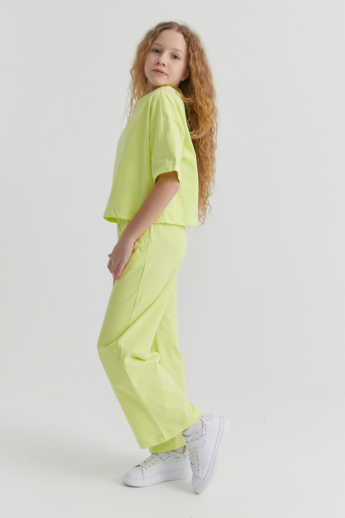 Girl's Elastic Waist Sweat Bottom