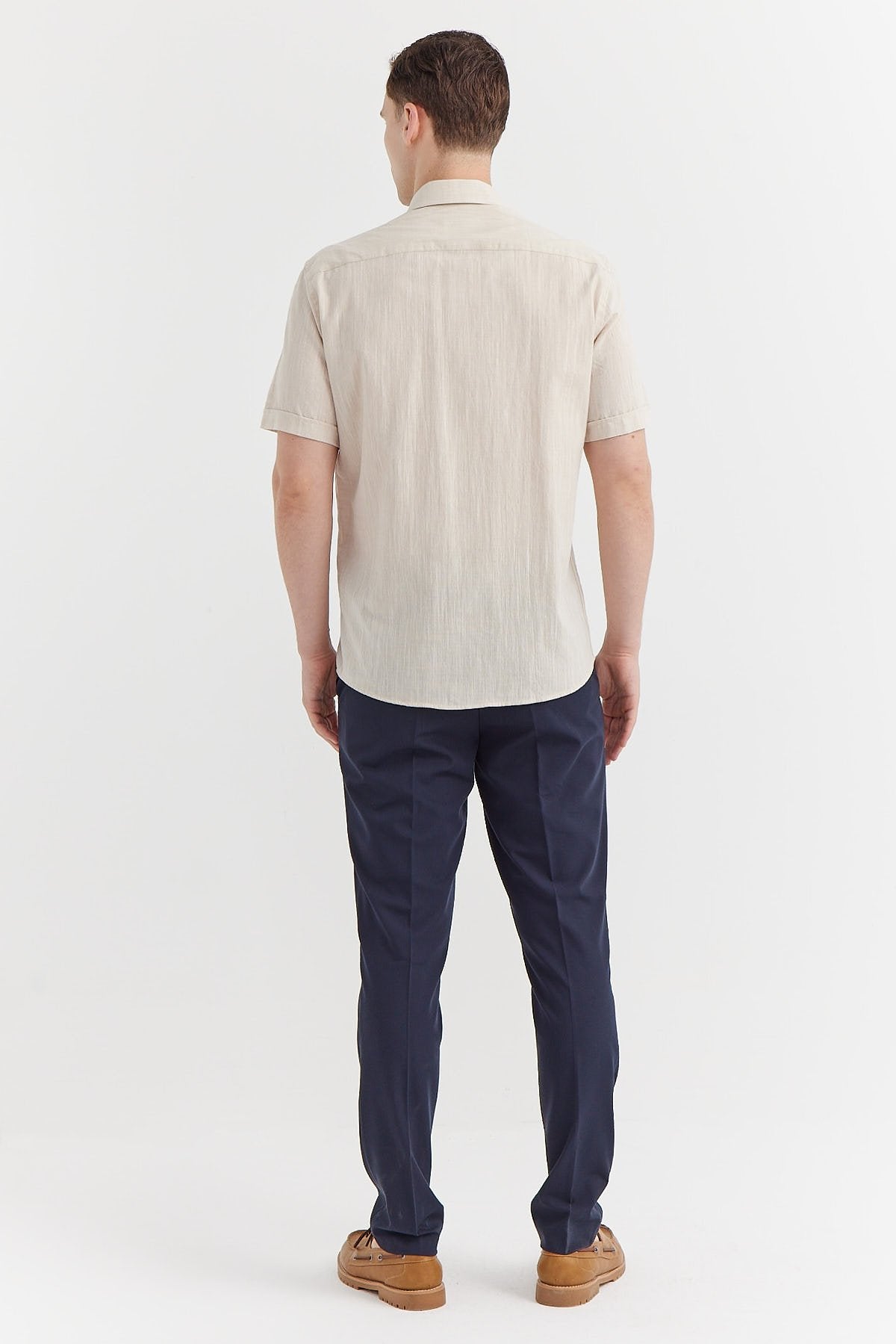 Men's Slim Fit Fabric Trousers