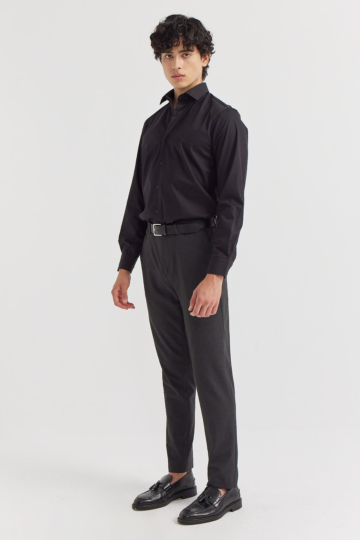 Men's Slim Fit Fabric Trousers