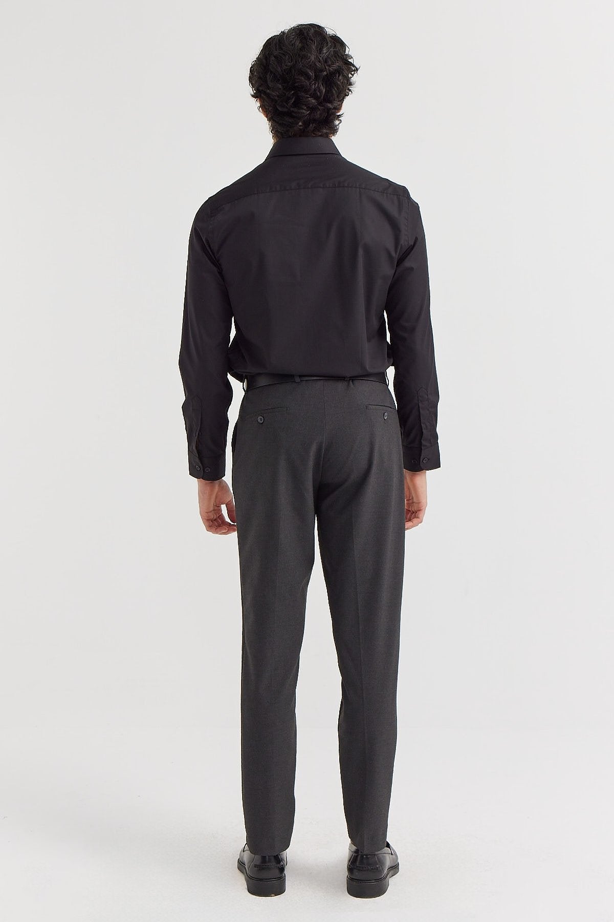 Men's Slim Fit Fabric Trousers