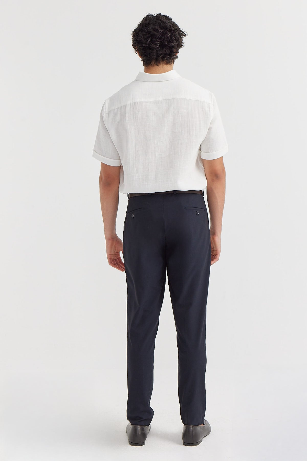 Men's Slim Fit Fabric Trousers
