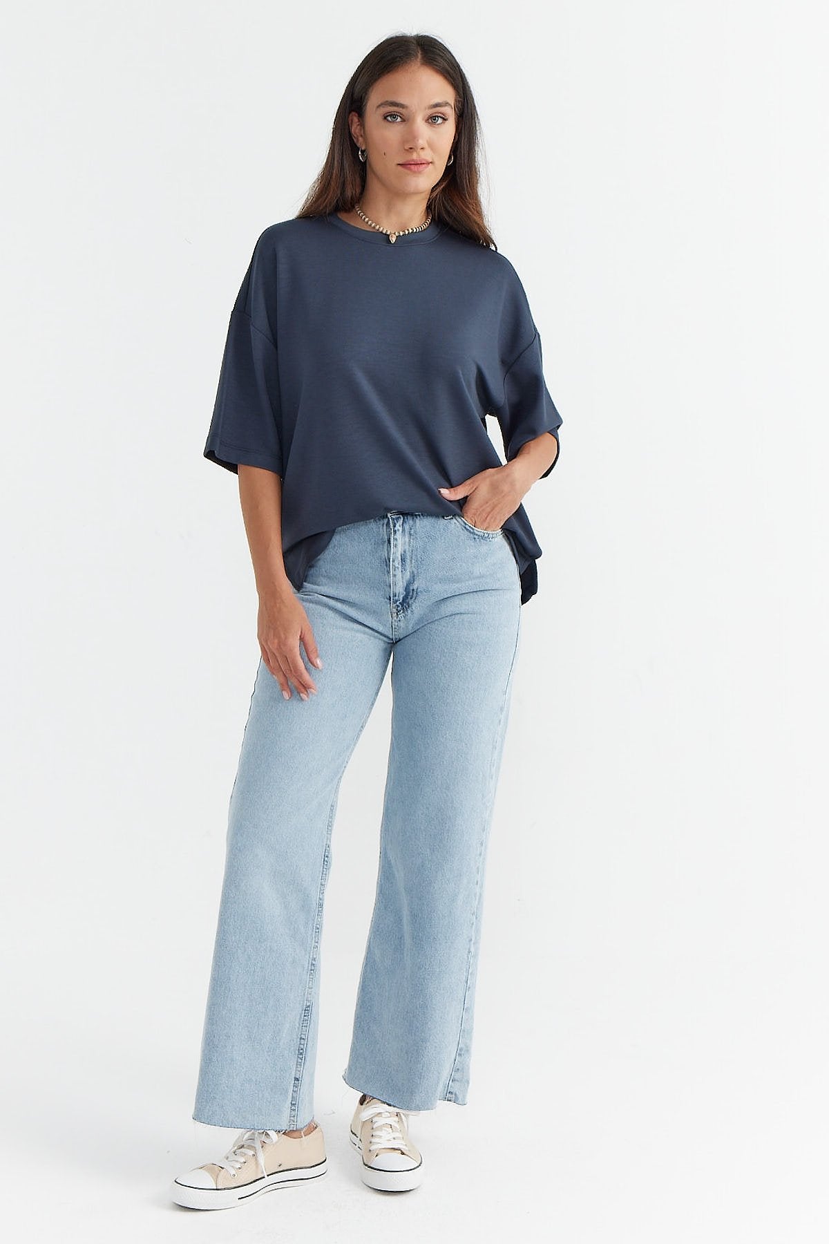 Women's High Waist Wide Leg Jeans