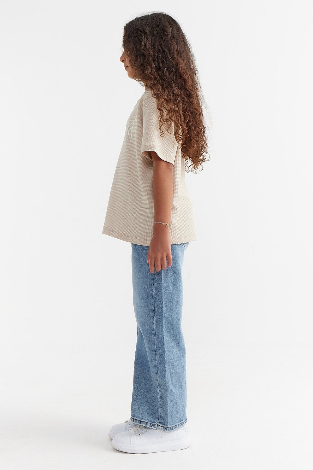 Girl's Wide Leg Straight Trousers