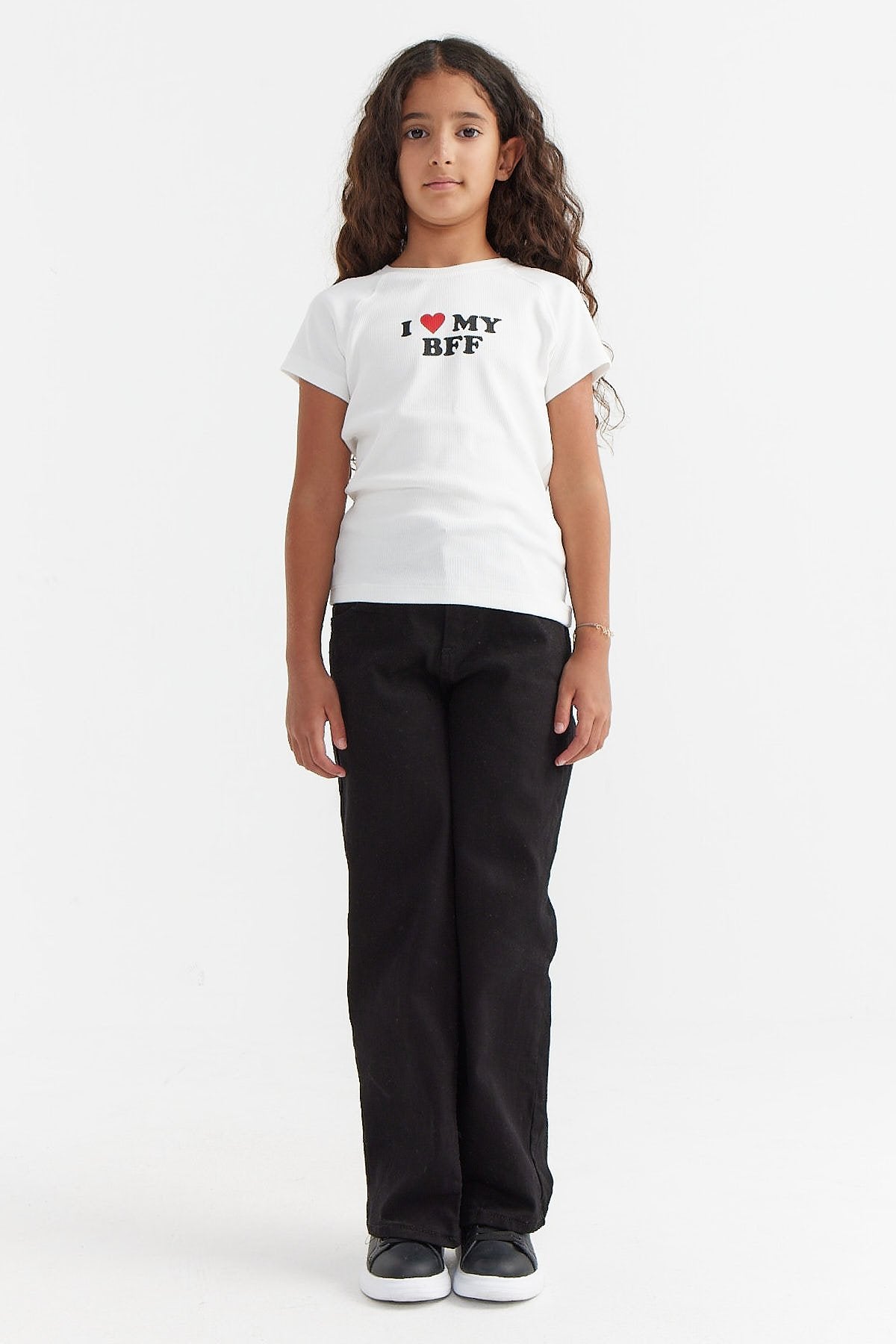 Girl's Wide Leg Straight Trousers